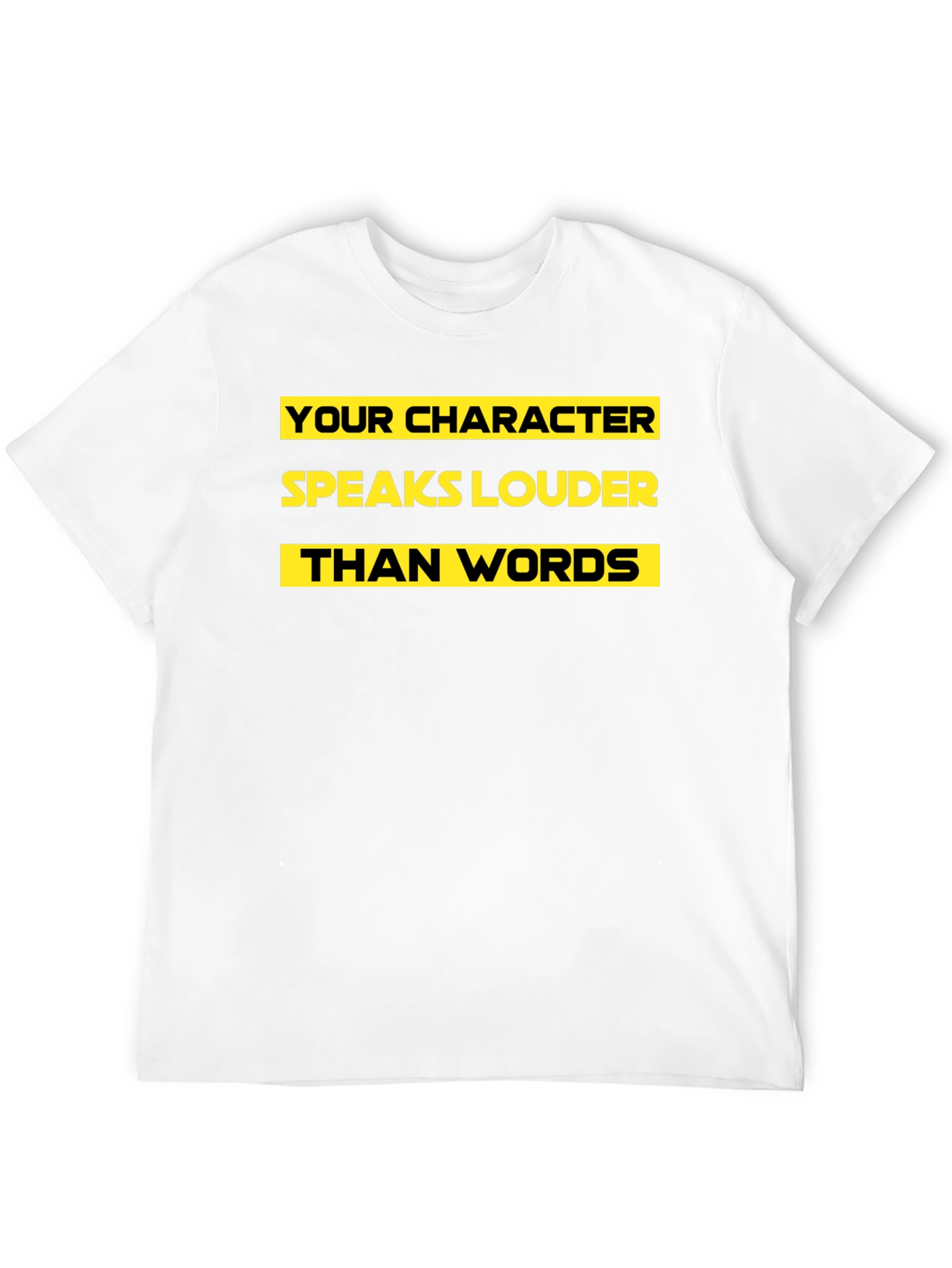Black Character Speaks Louder T-Shirt view 12