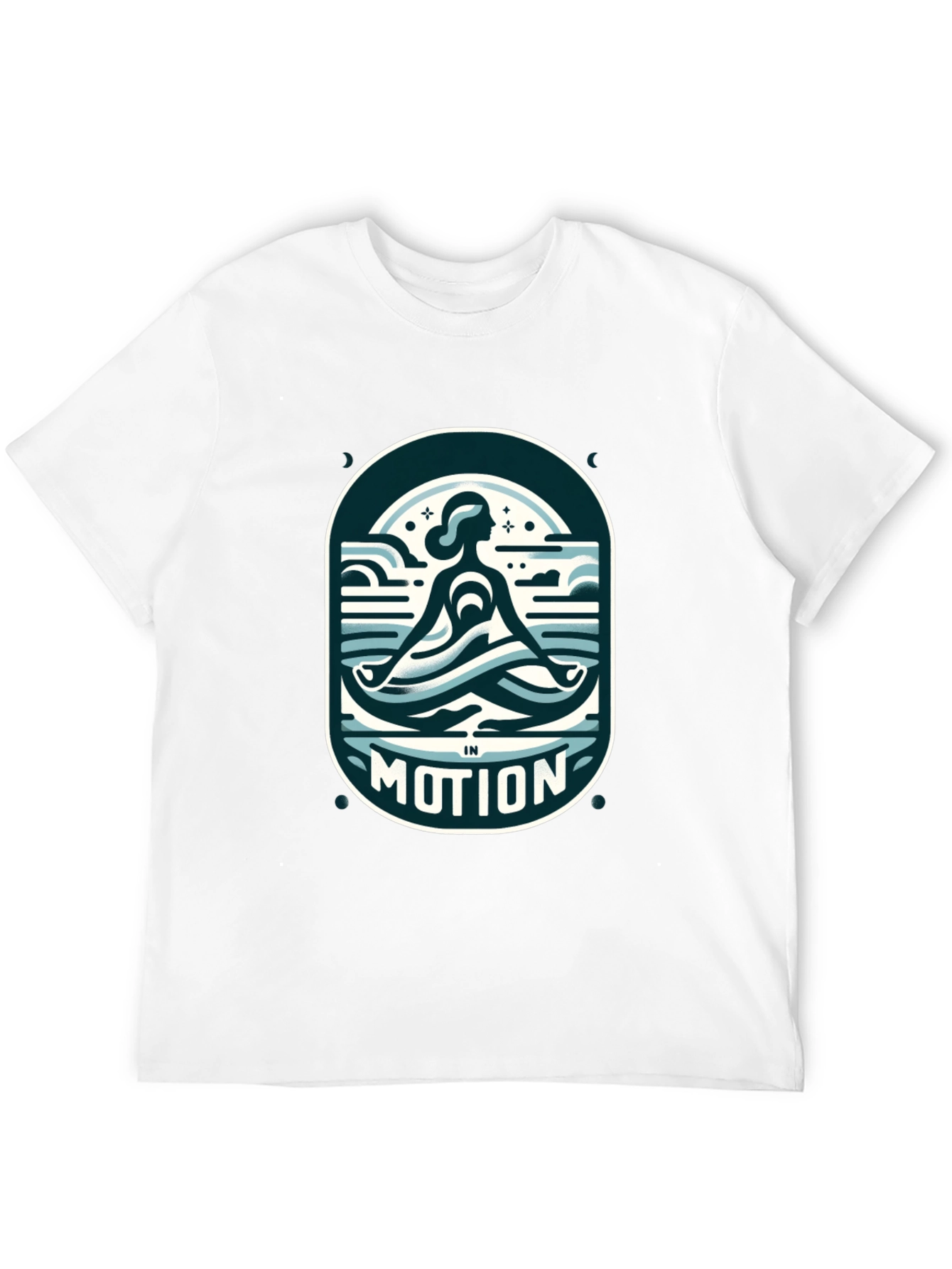 Black Motion Graphic Tee - Yoga, Meditation view 12