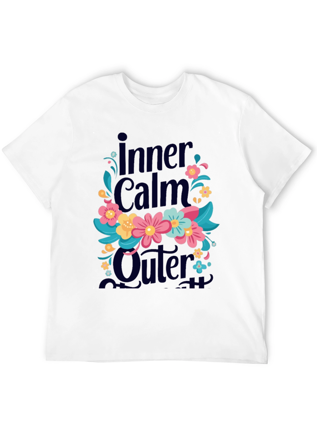 Black Inner Calm Outer T-Shirt view 12