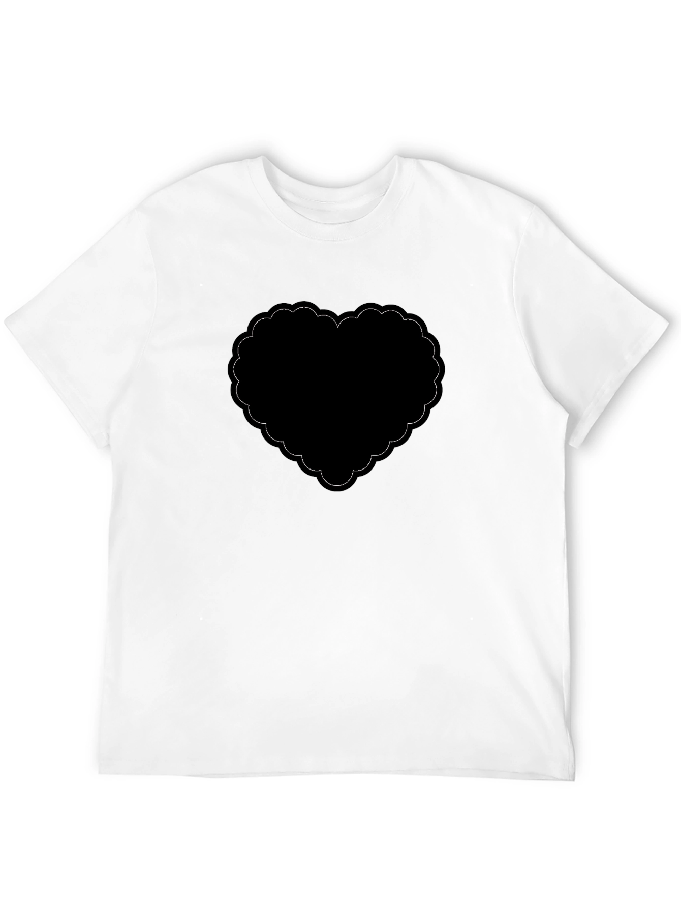 Black Black Heart Graphic T-Shirt - Stylish and Trendy view 12
