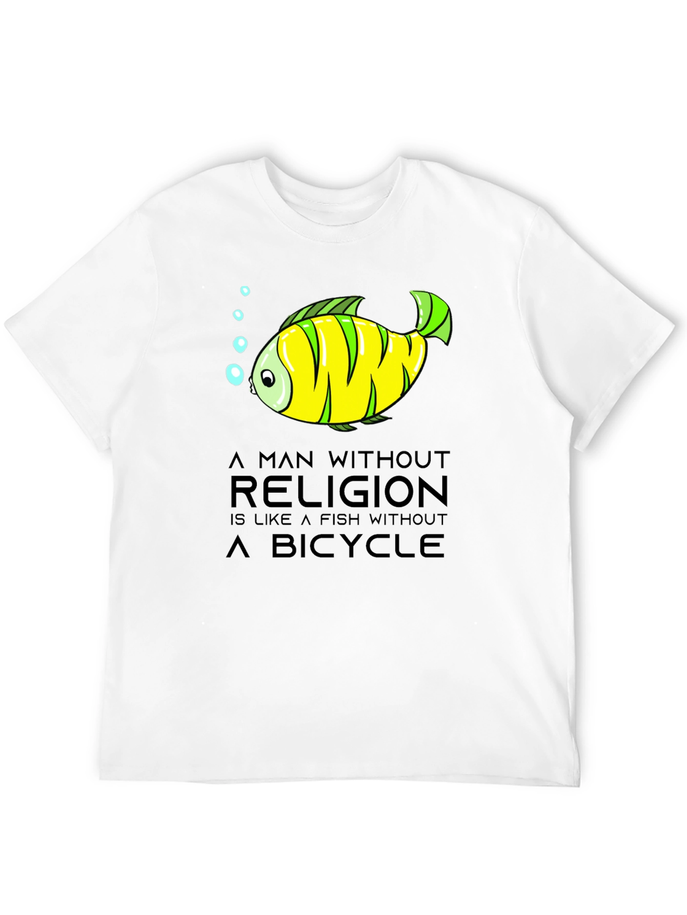 Black A Man Without Religion T-Shirt view 12