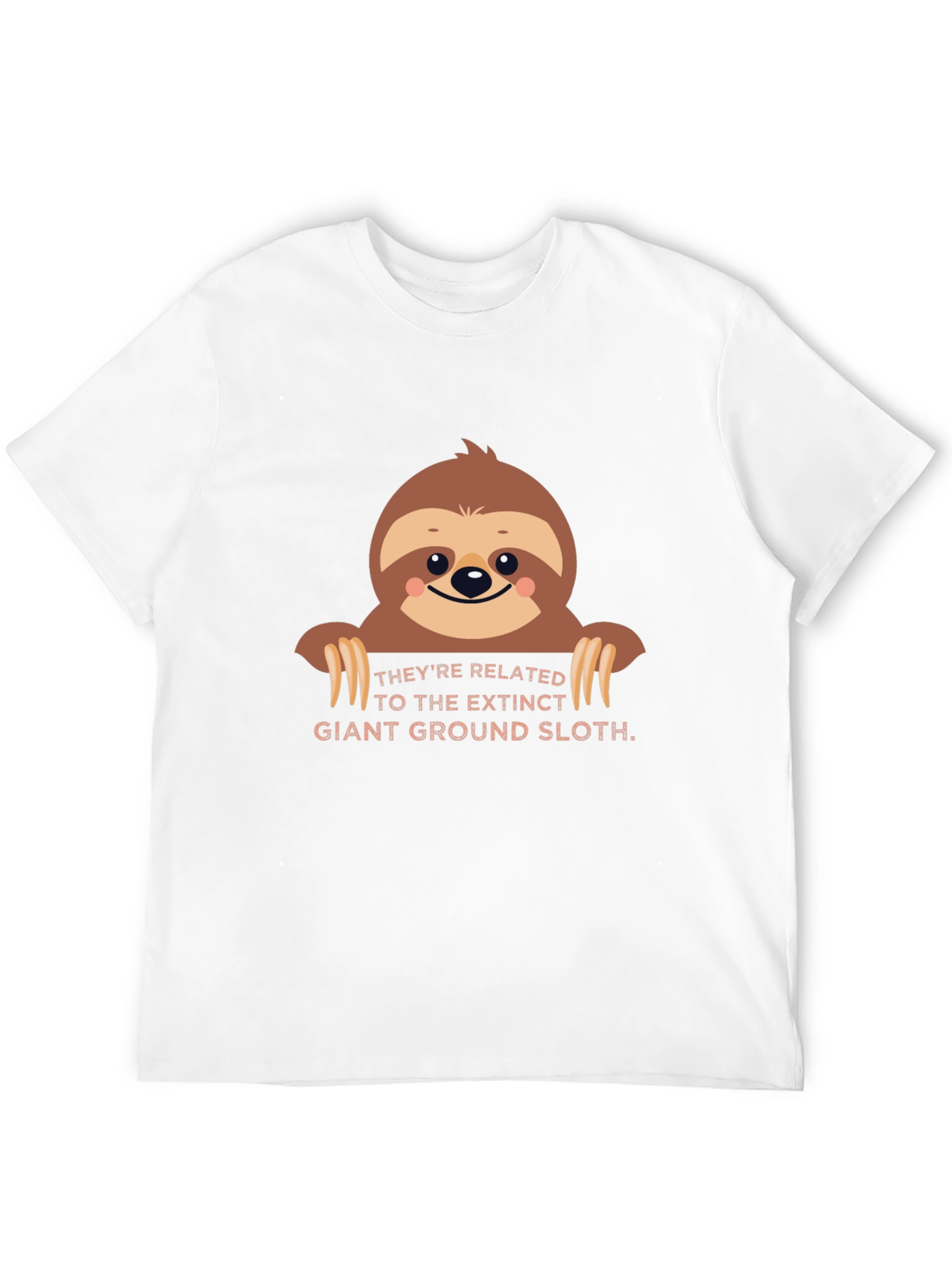 Black Sloth Graphic Tee - Extinct Giant Ground Sloth view 12