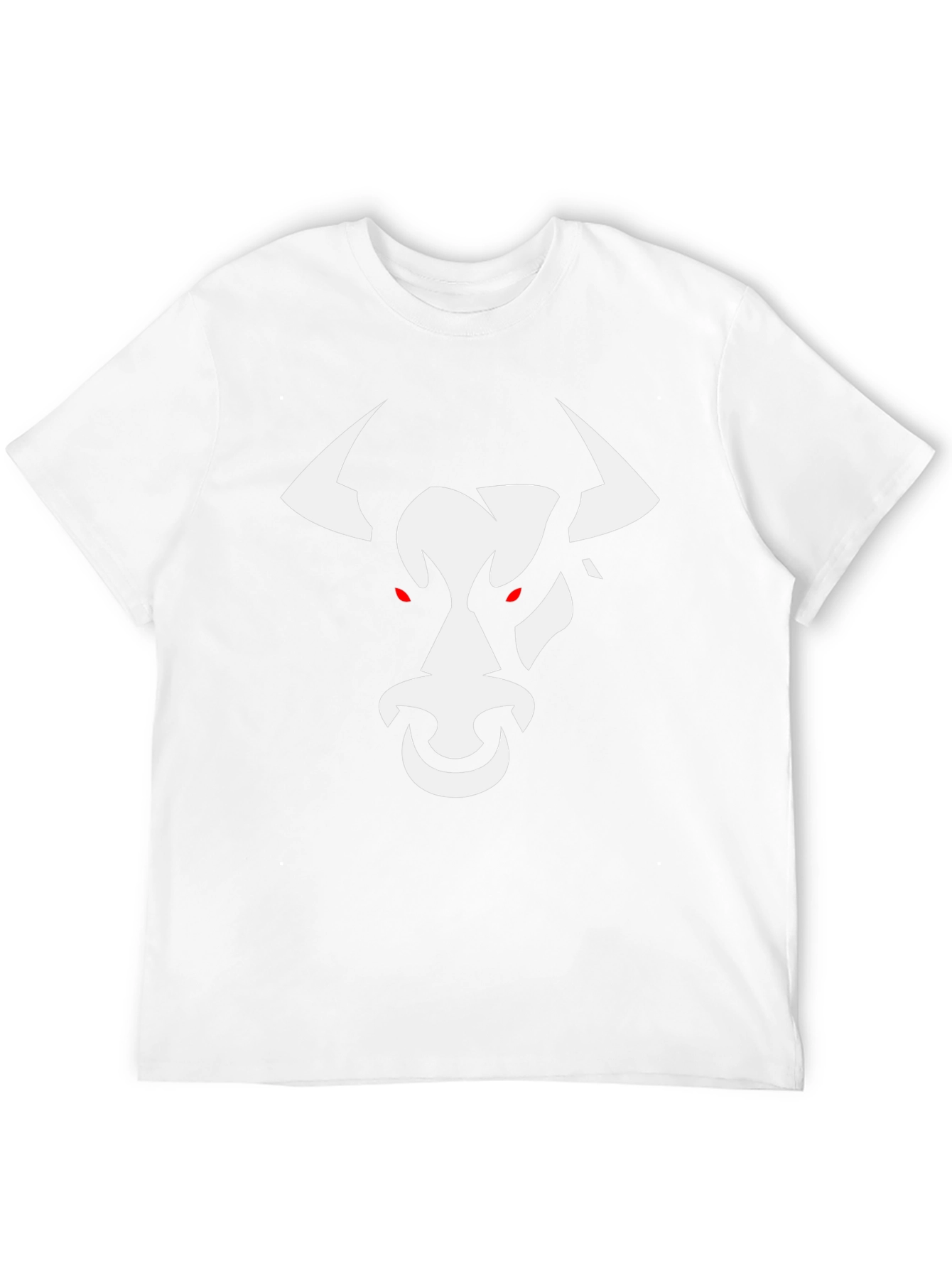 Black Black T-Shirt with White Bull Graphic view 12