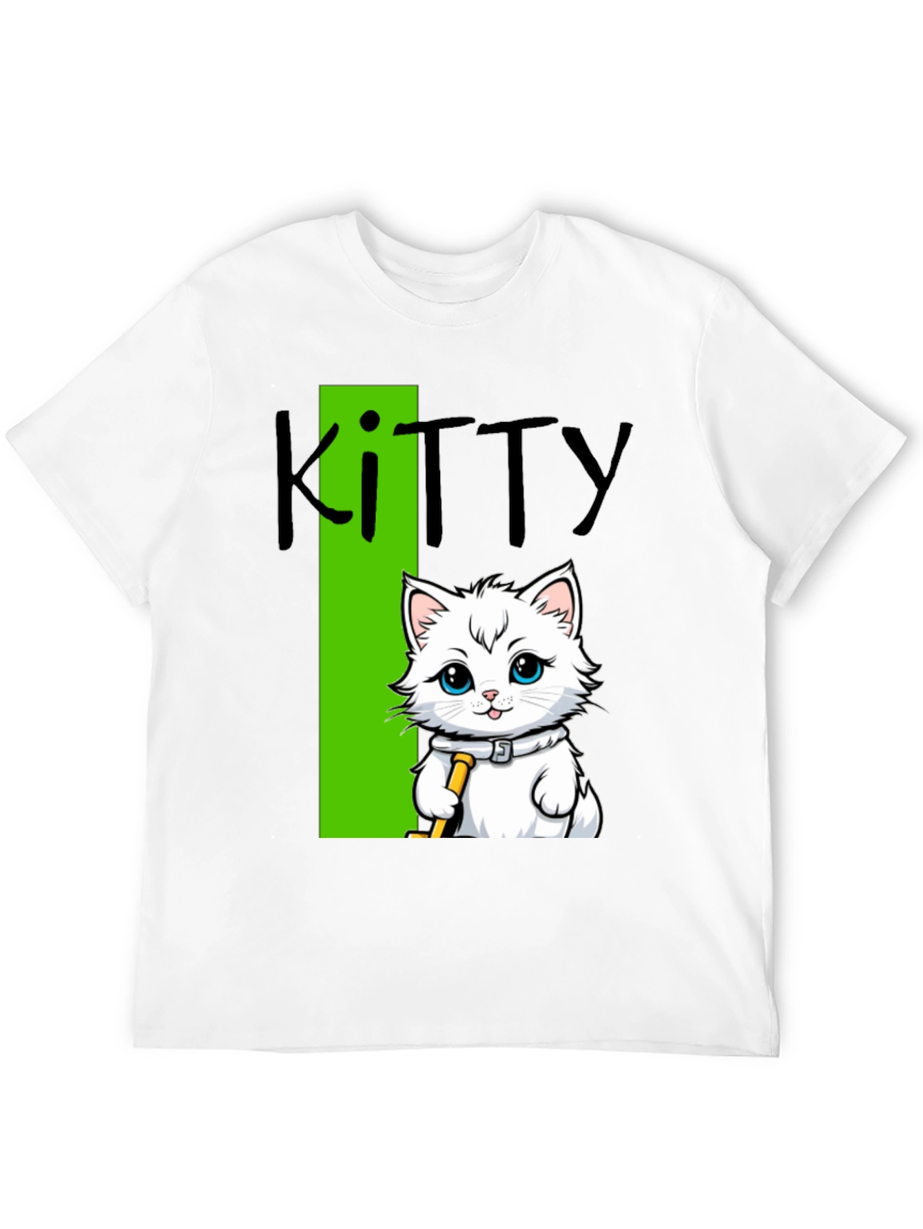 Black Kitty Cat T-Shirt - Fun Novelty Tee view 12