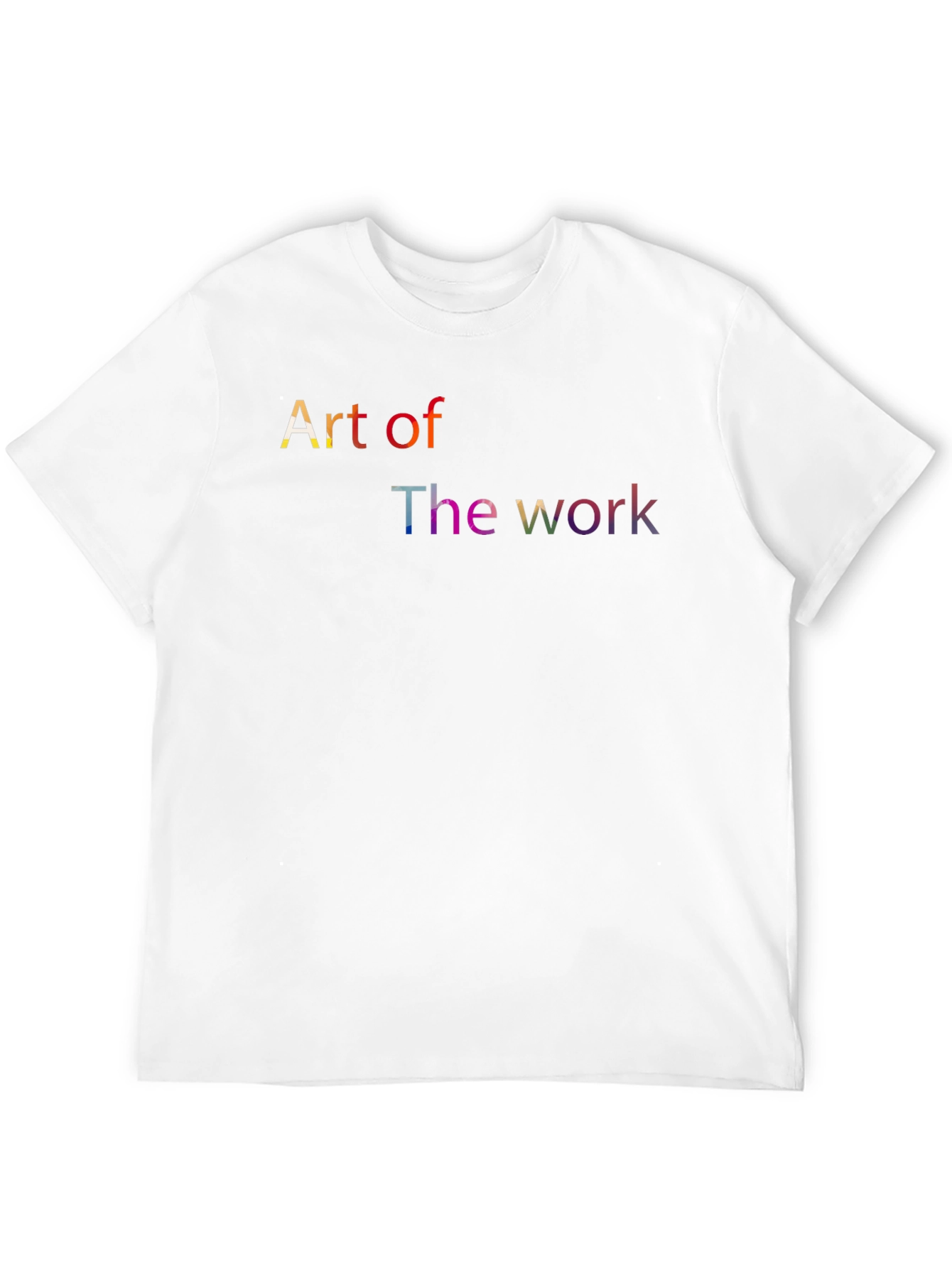 Black Art of The Work T-Shirt - Colorful Typography view 12