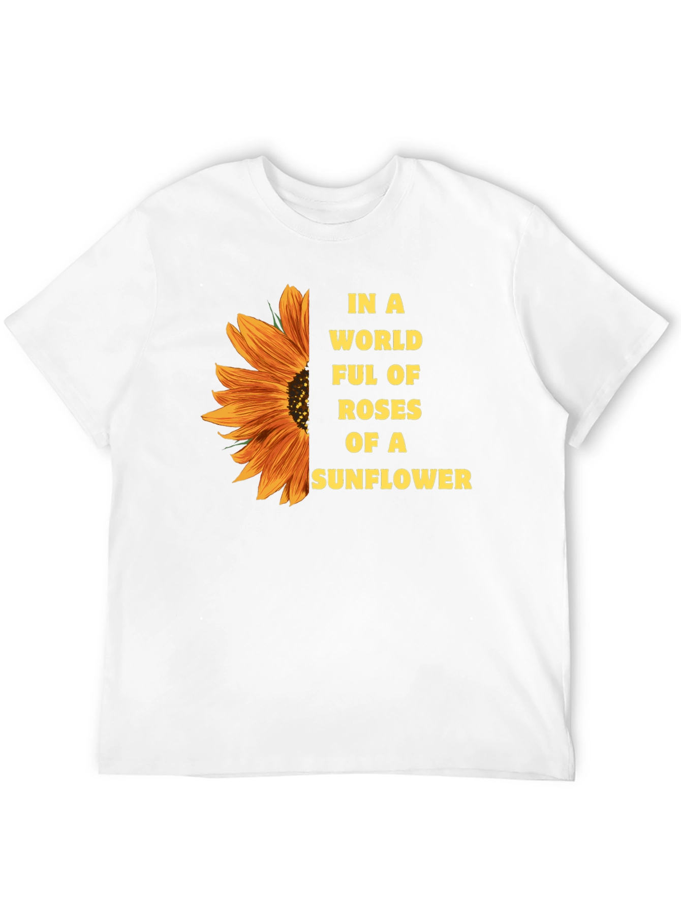 Black Sunflower T-Shirt - Be a Sunflower view 12