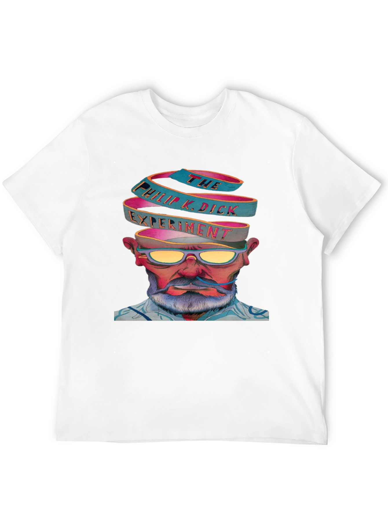 Black Philip K. Dick Experiment Graphic Tee view 12