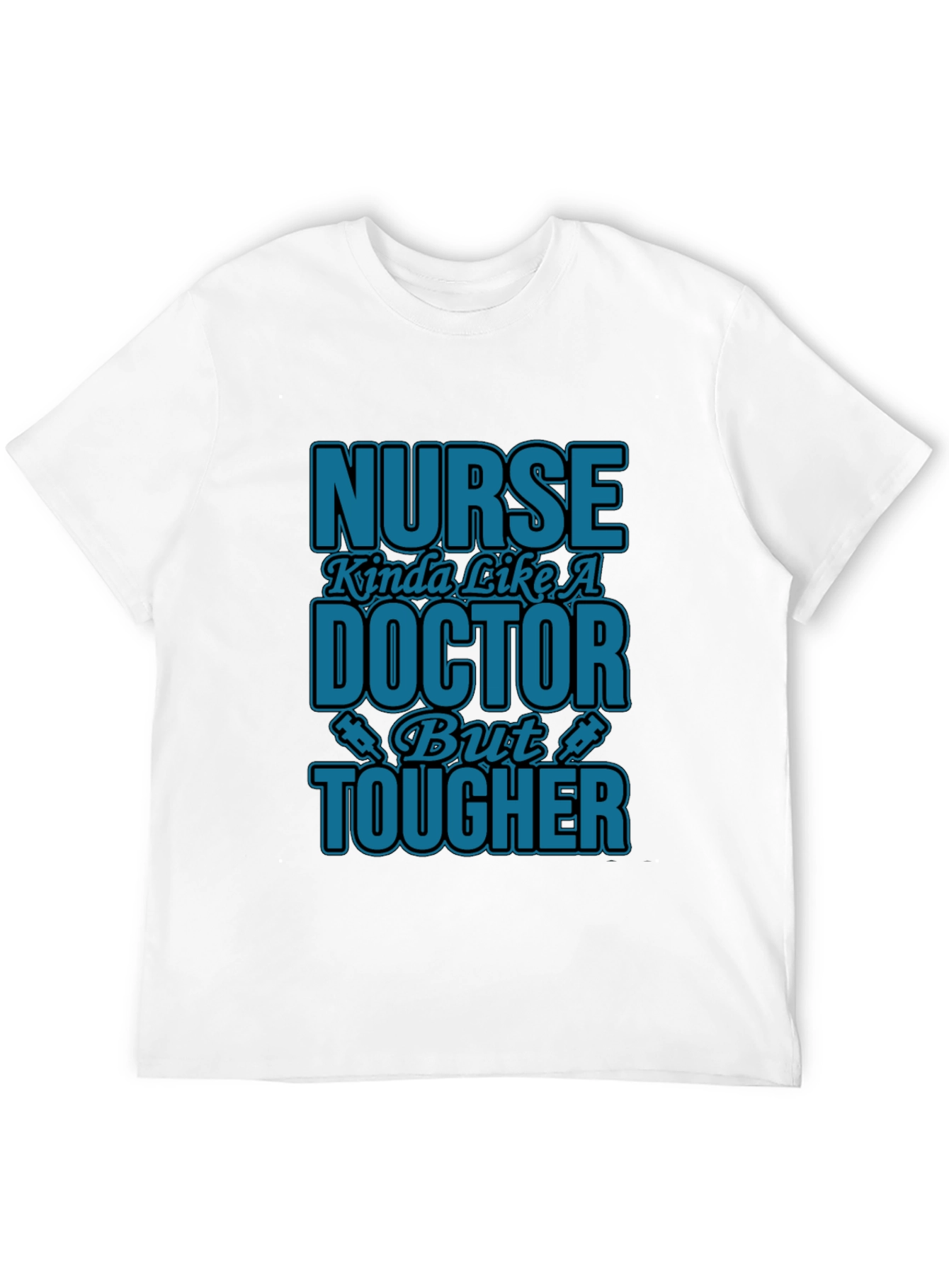Black Nurse Tougher Than Doctor Novelty Graphic T-Shirt view 12