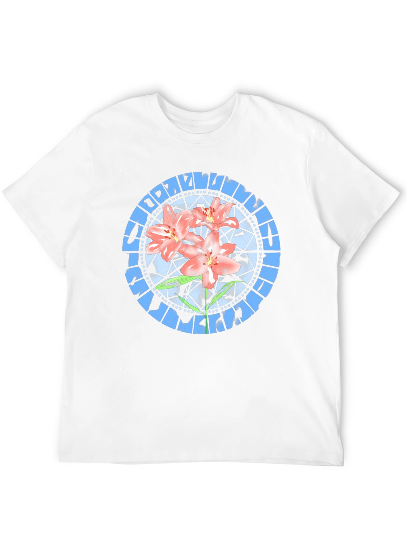 Black Floral Stained Glass Graphic Tee - Black view 12