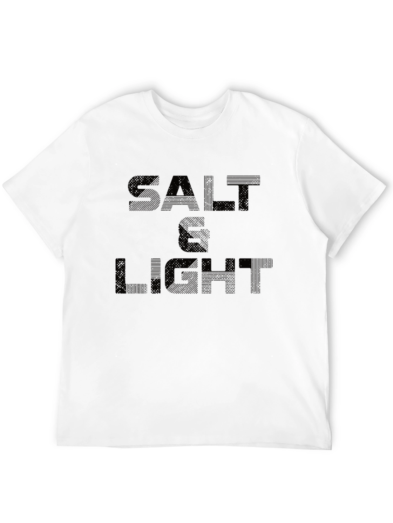 Black Salt & Light Men's Black Graphic T-Shirt view 12