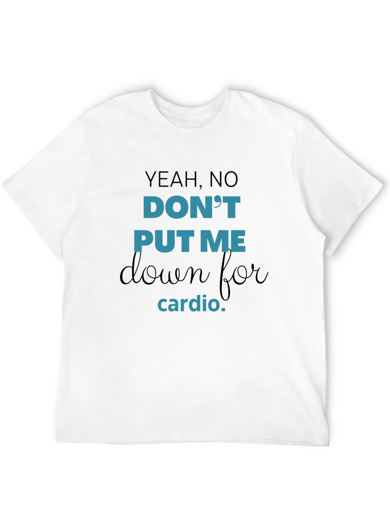 Black Yeah, No Cardio Graphic Tee view 12