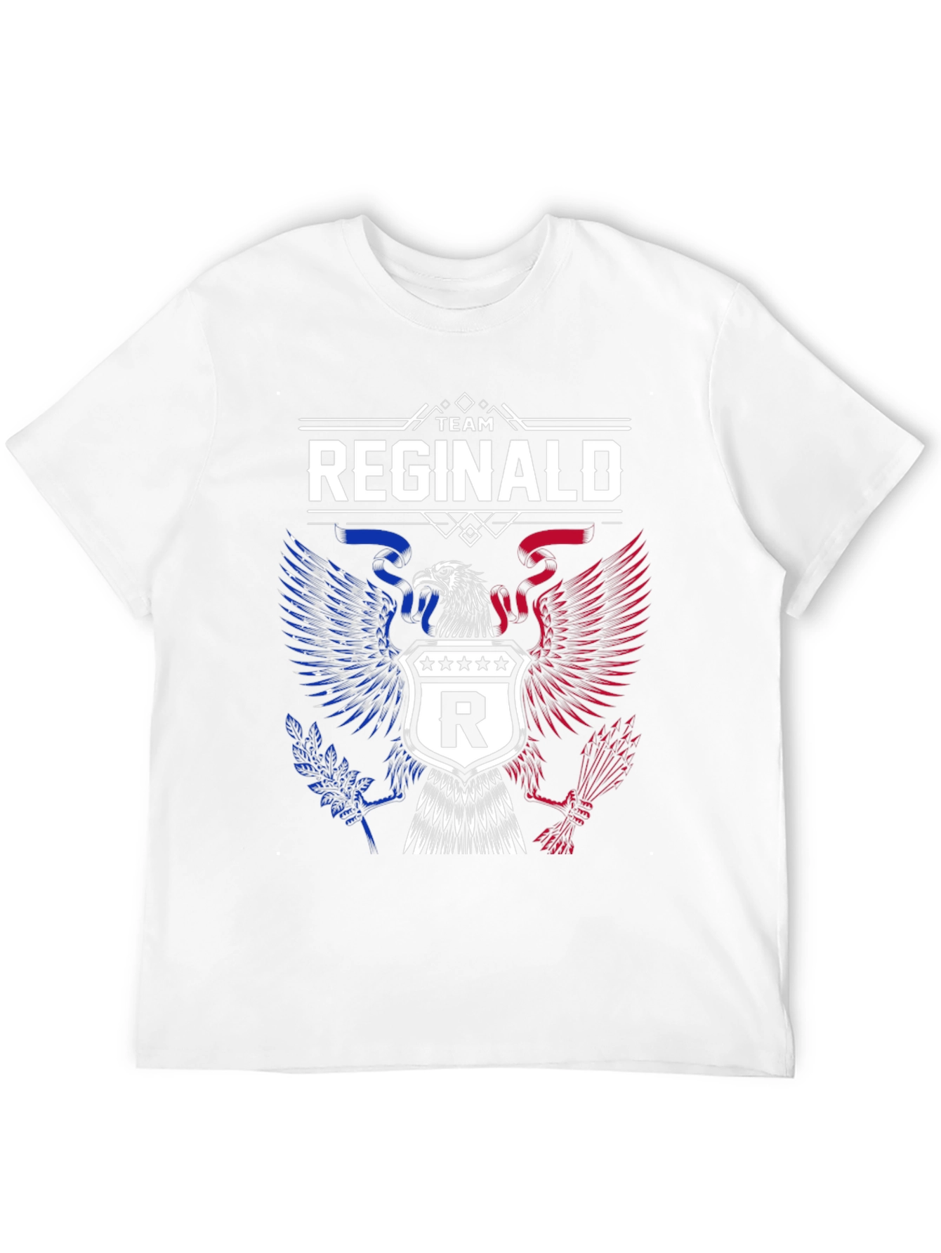 Black Team Reginald Patriotic Eagle T-Shirt view 12