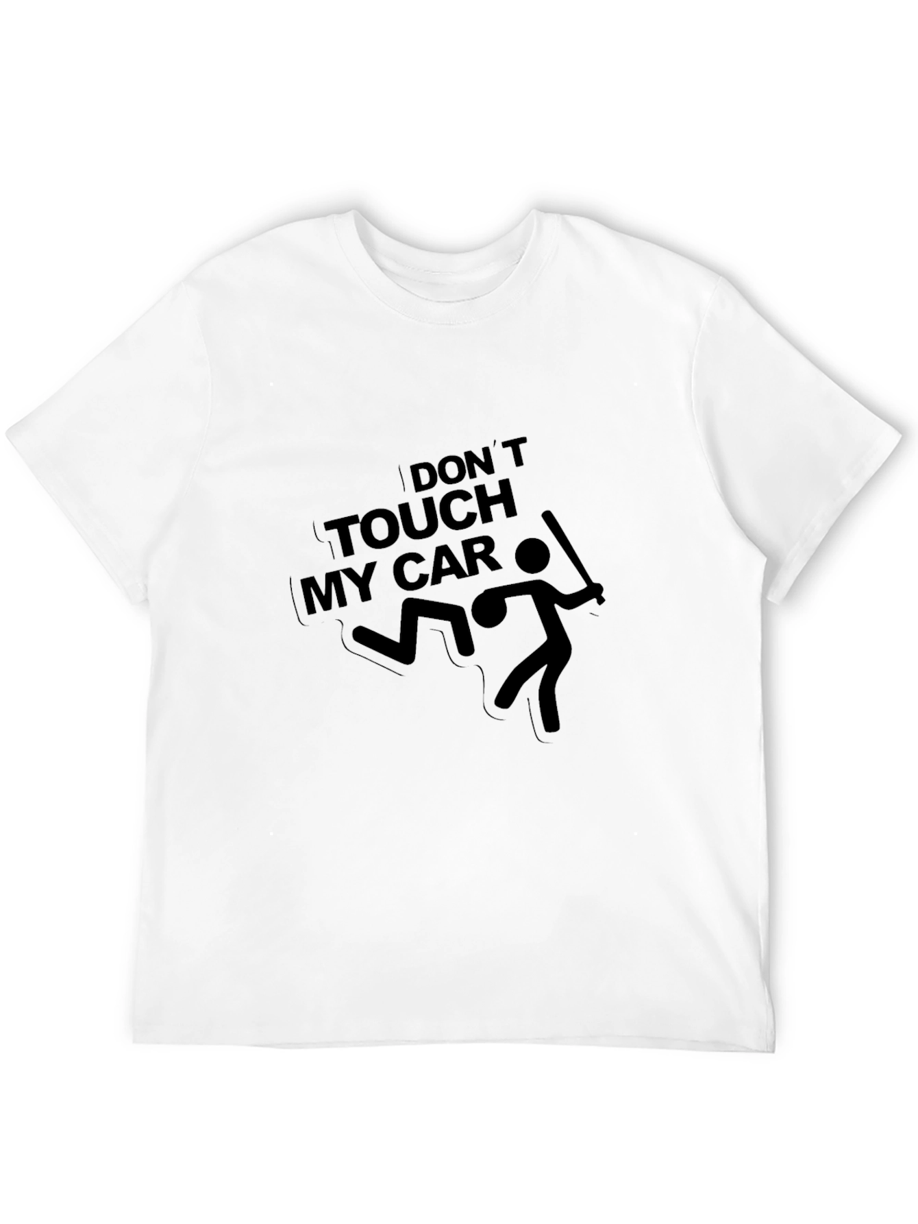 Black Don't Touch My Car T-Shirt - Funny Graphic Tee view 12