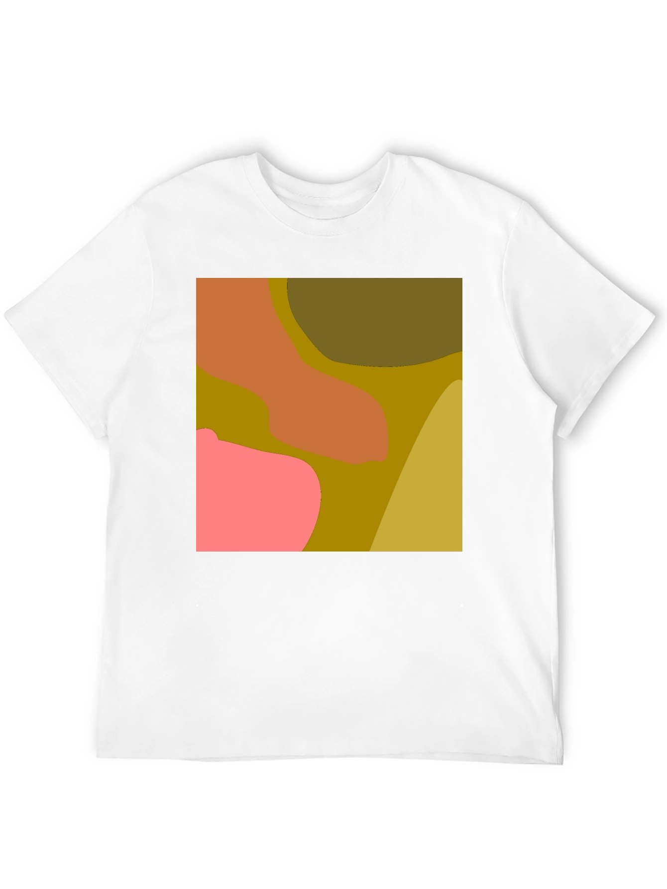 Black Abstract Color Block Graphic Tee view 12
