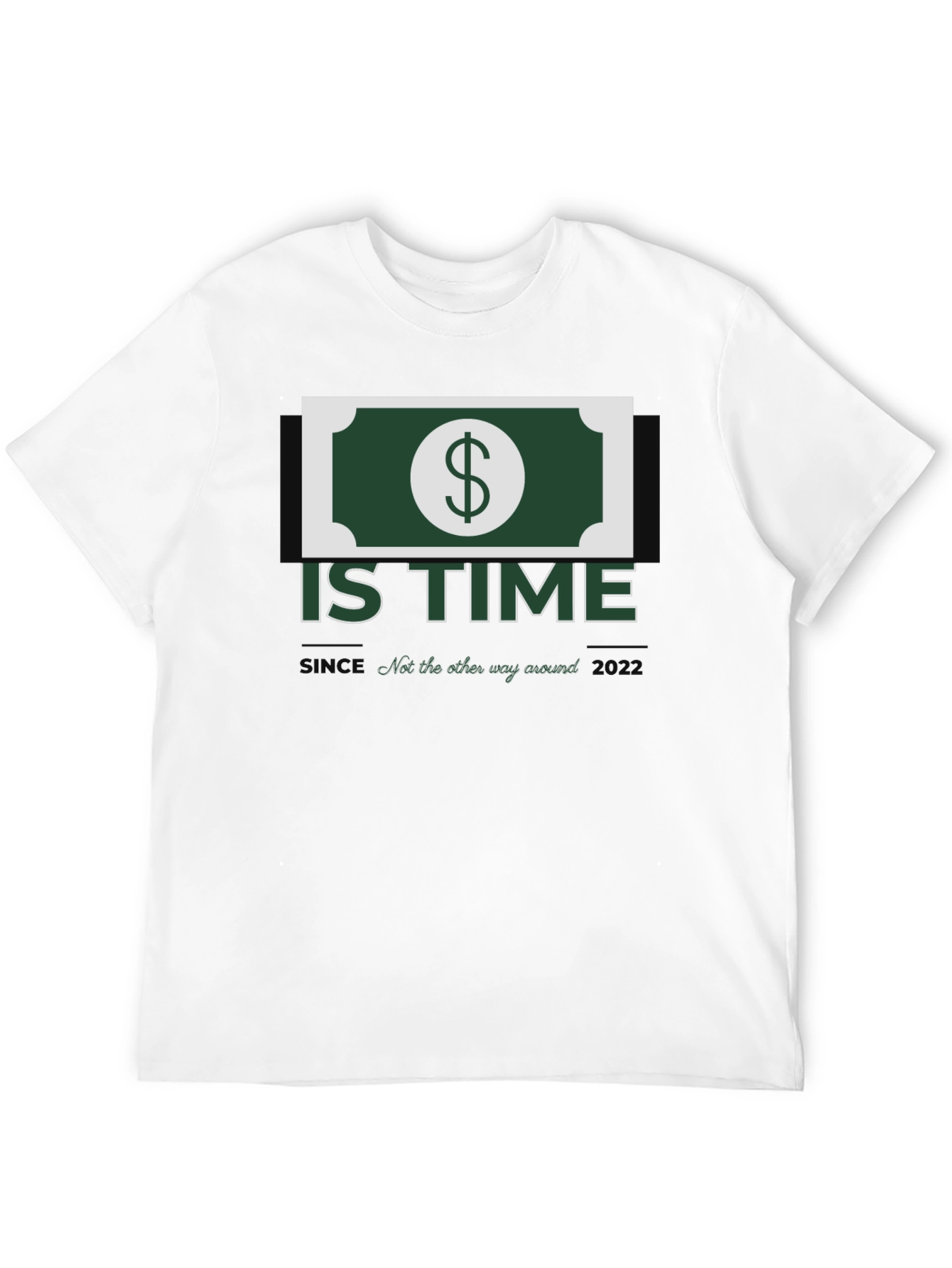 Black Money is Time Graphic Tee - Soft & Stylish view 12