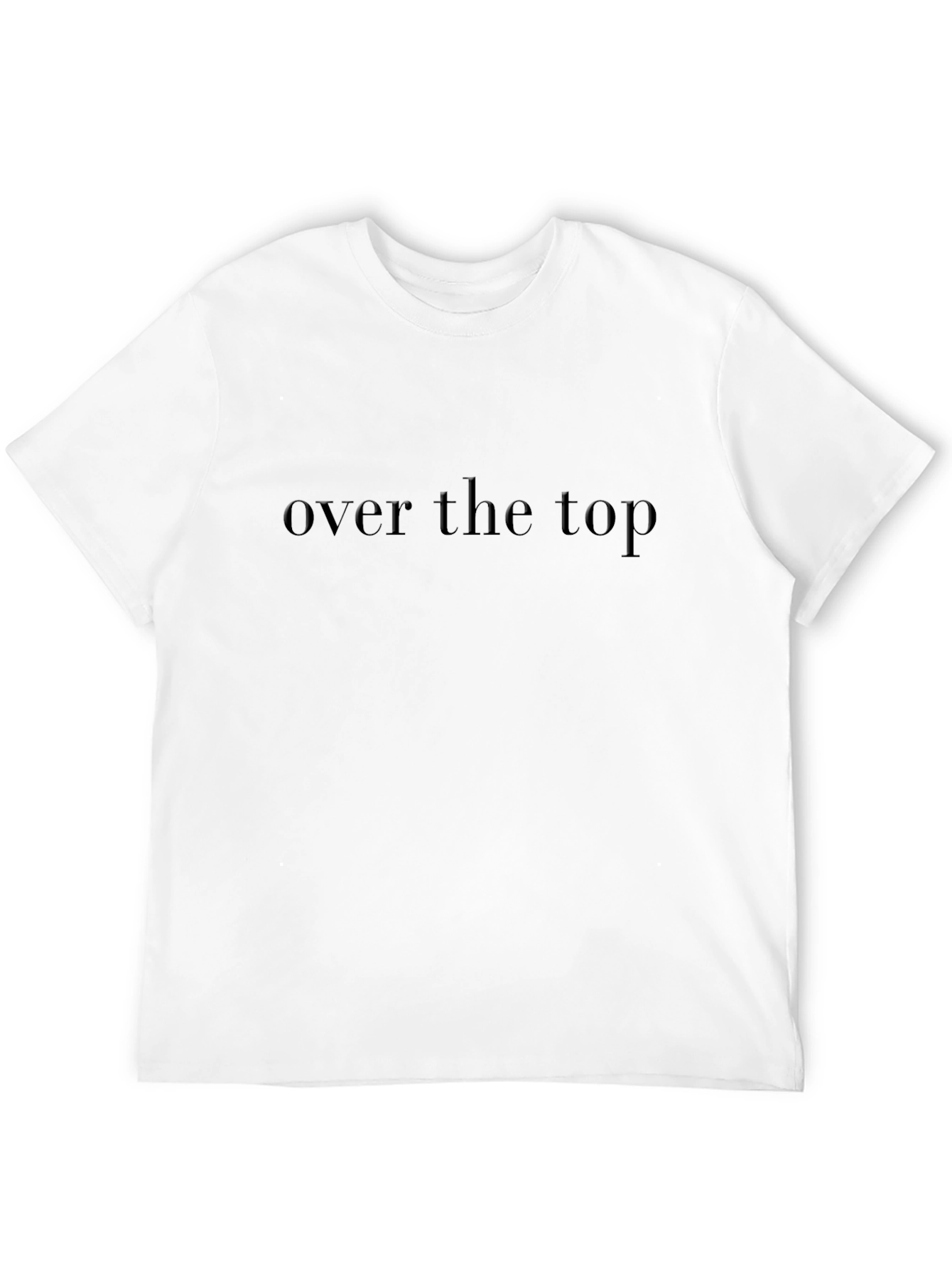 Black Over The Top Embossed Black T-Shirt view 12