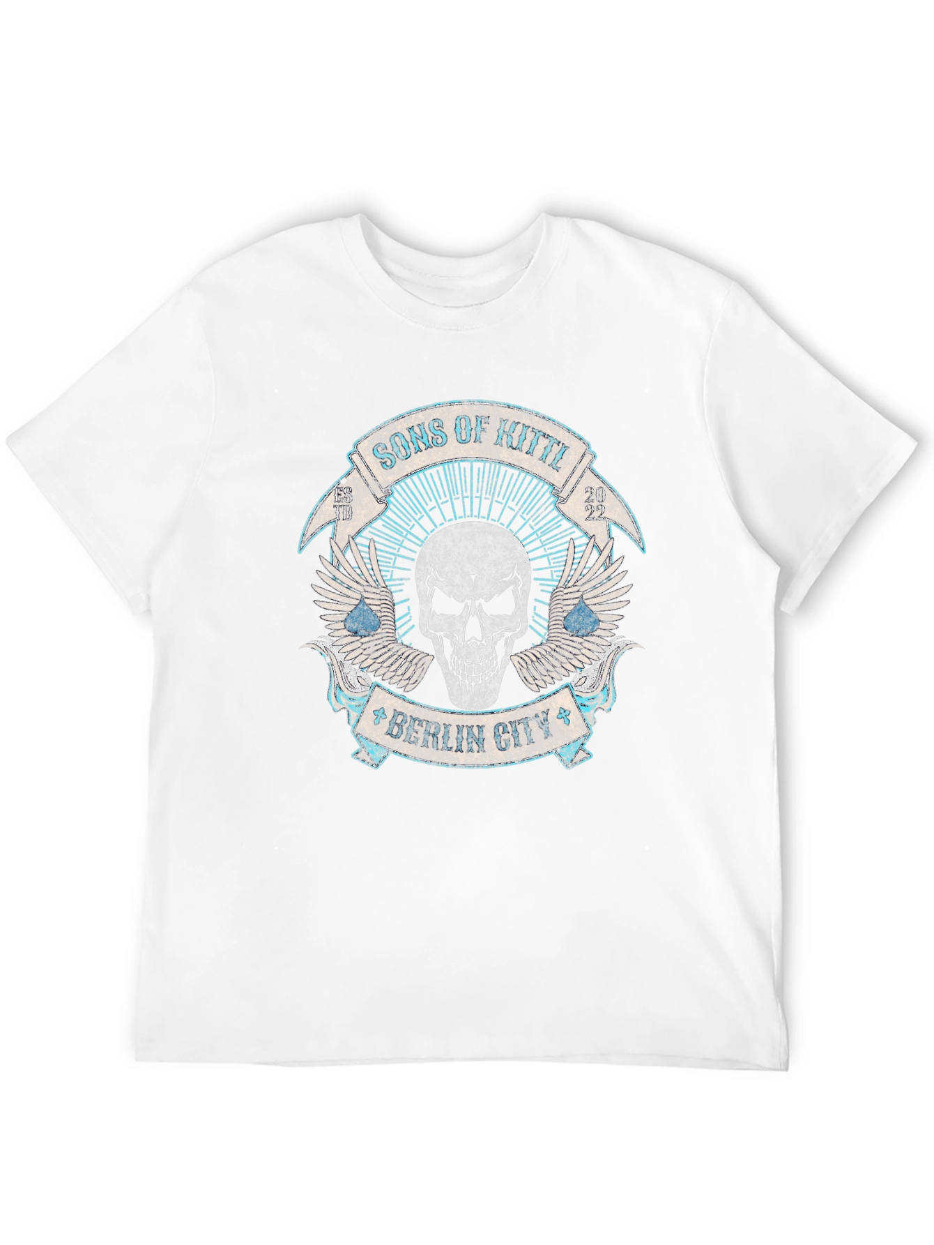 Black Skull Print T-Shirt - Sons of Kitte Berlin City Tee view 12