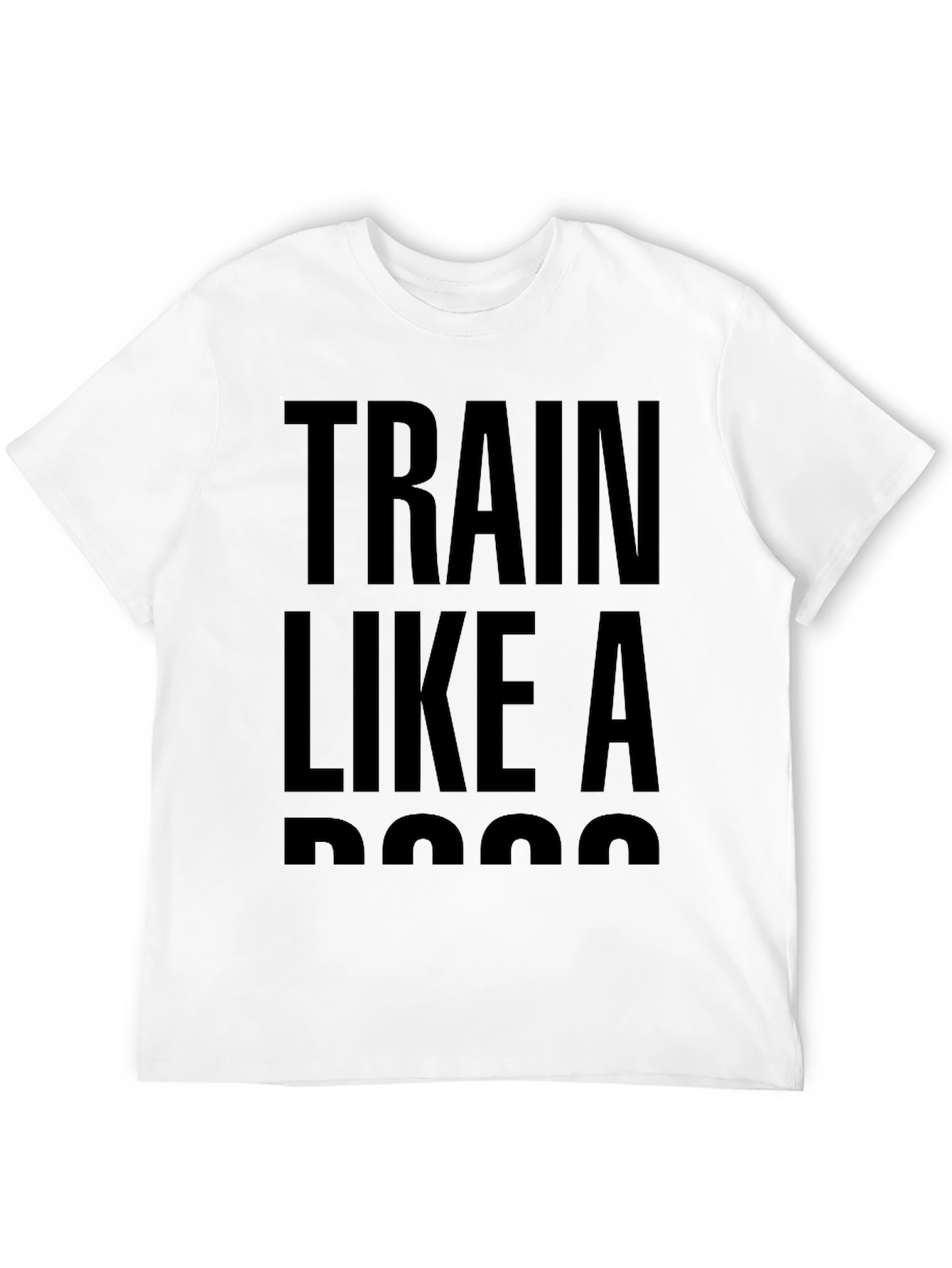 Black Train Like A Boss Graphic Tee - Black Cotton view 12