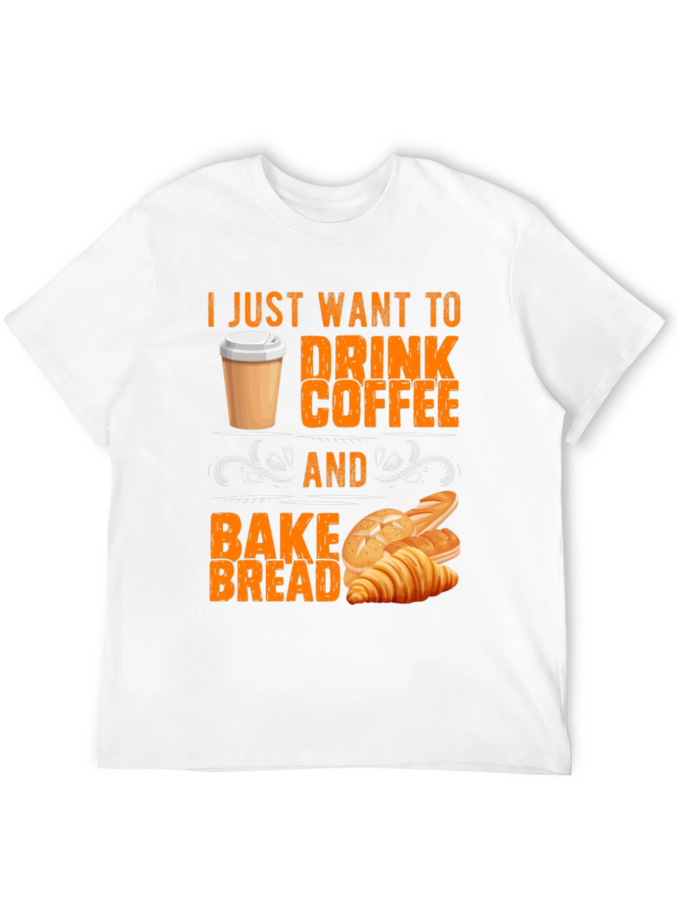 Black Coffee and Bake Bread T-Shirt view 12