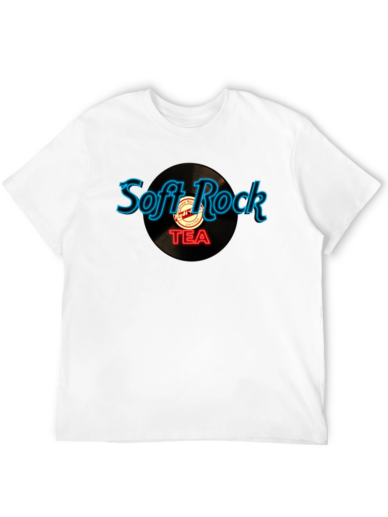 Black Soft Rock TEA Graphic T-Shirt view 12