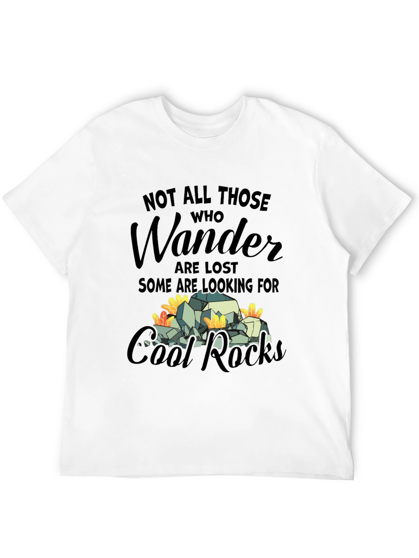 Black Wander Cool Rocks Graphic Tee view 12