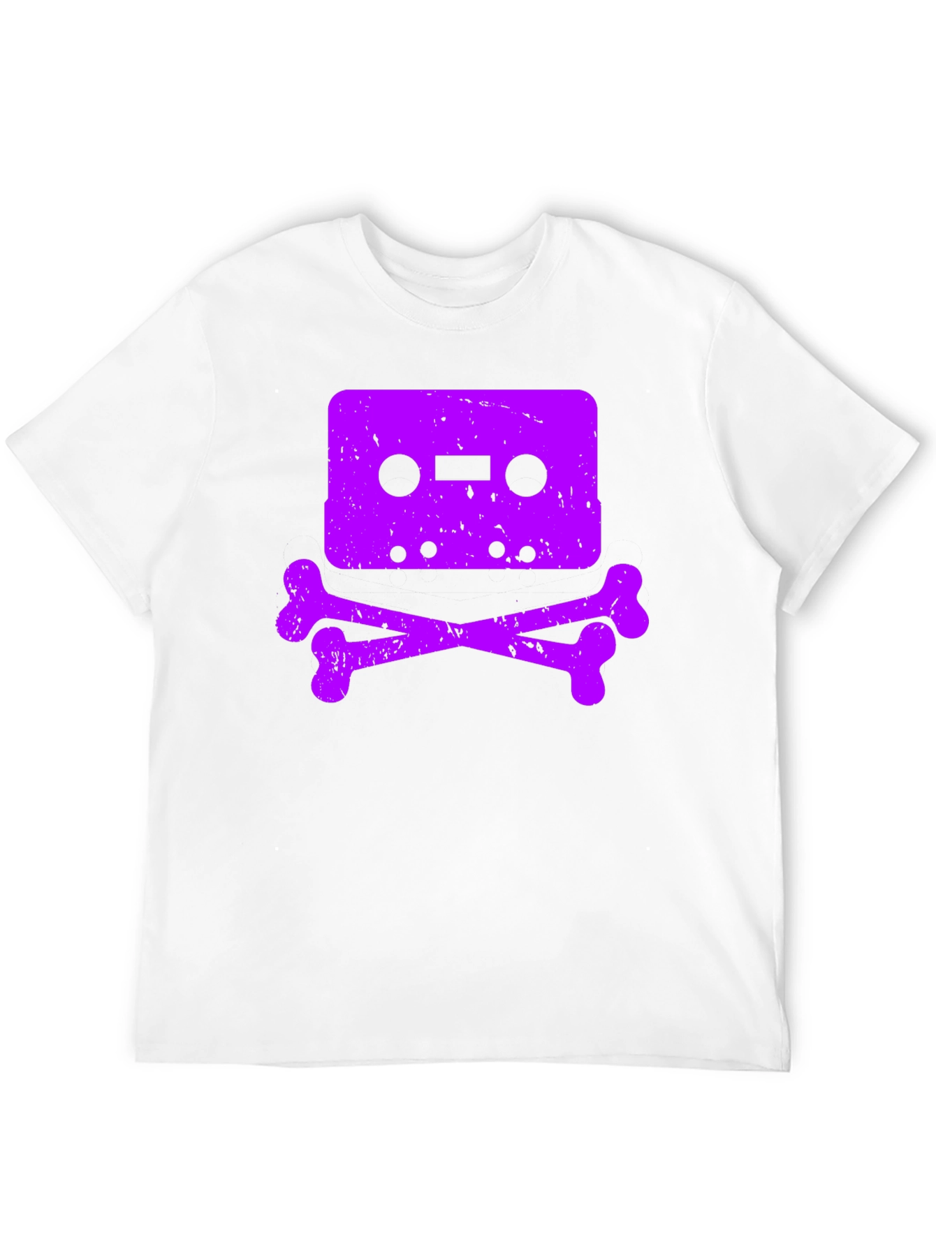 Cassette Skull Graphic T-Shirt - Vintage Retro Style - 12