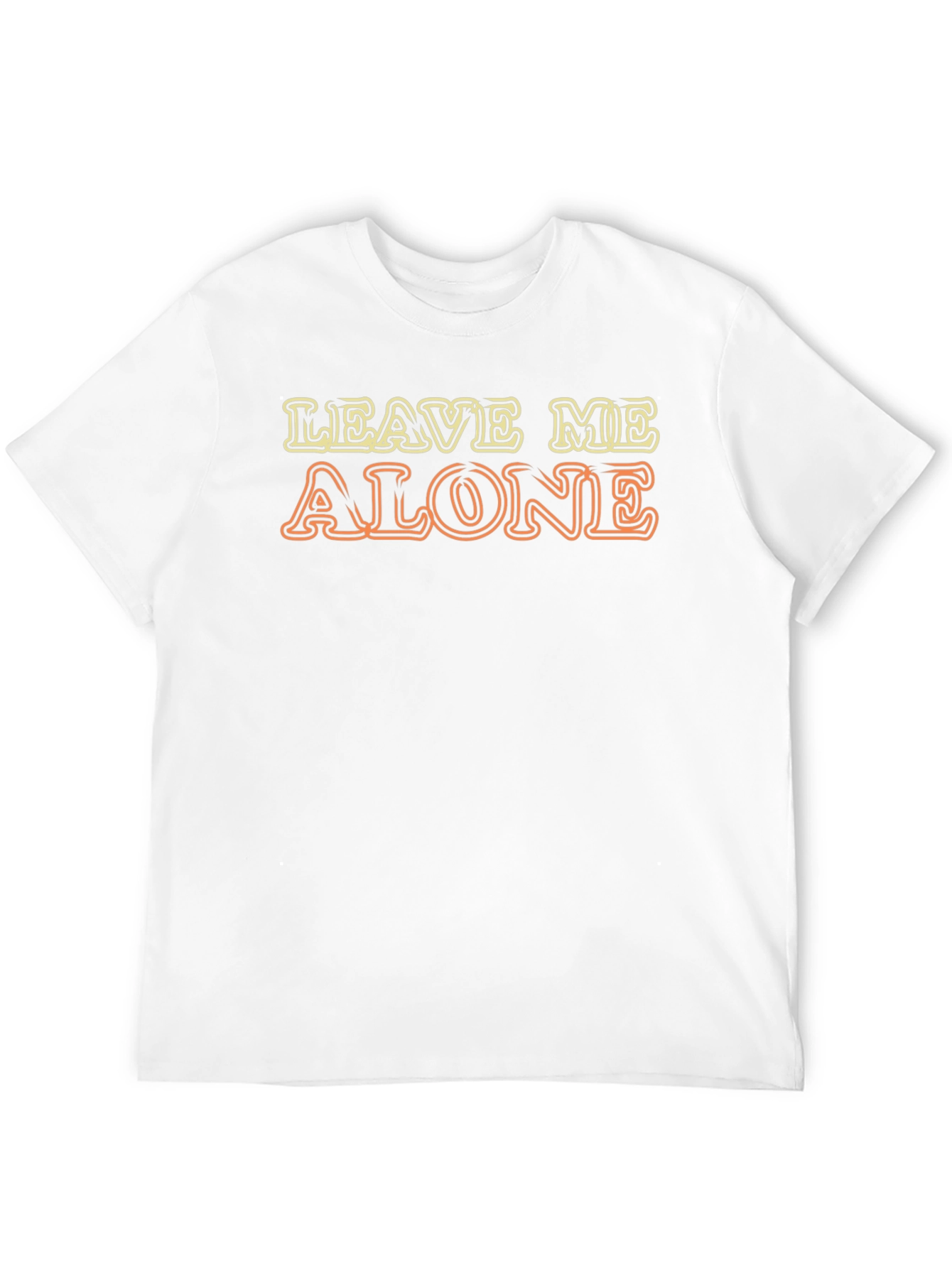 Black Leave Me Alone Graphic Tee - Mens Novelty T-Shirt view 12