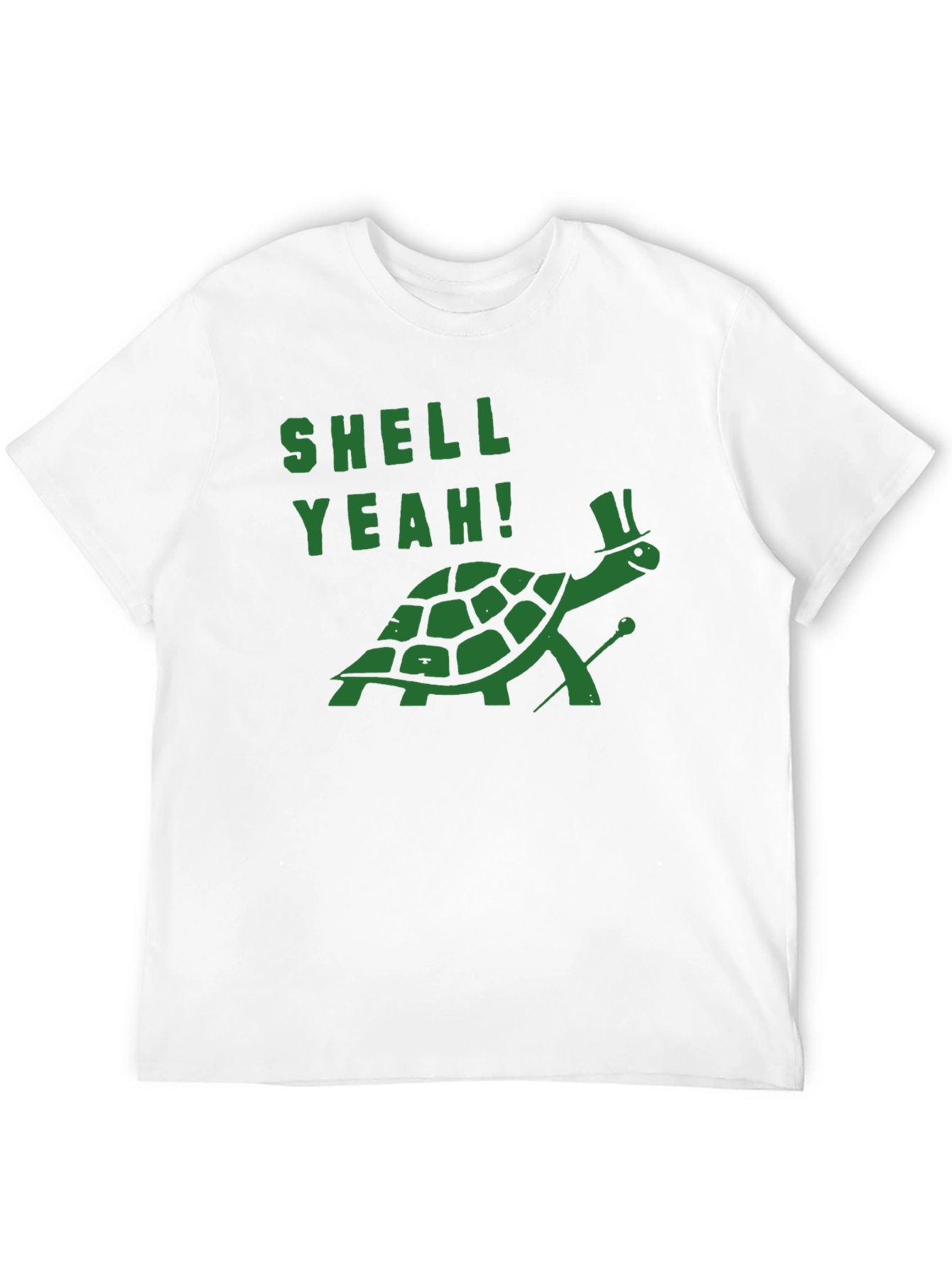 Black Shell Yeah Turtle T-Shirt - Funny Graphic Tee view 12