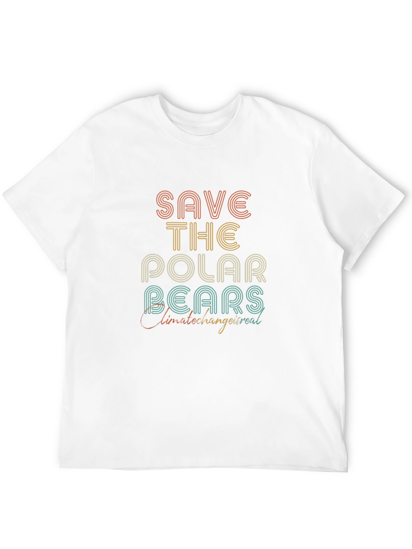 Black Save The Polar Bears Graphic Tee view 12