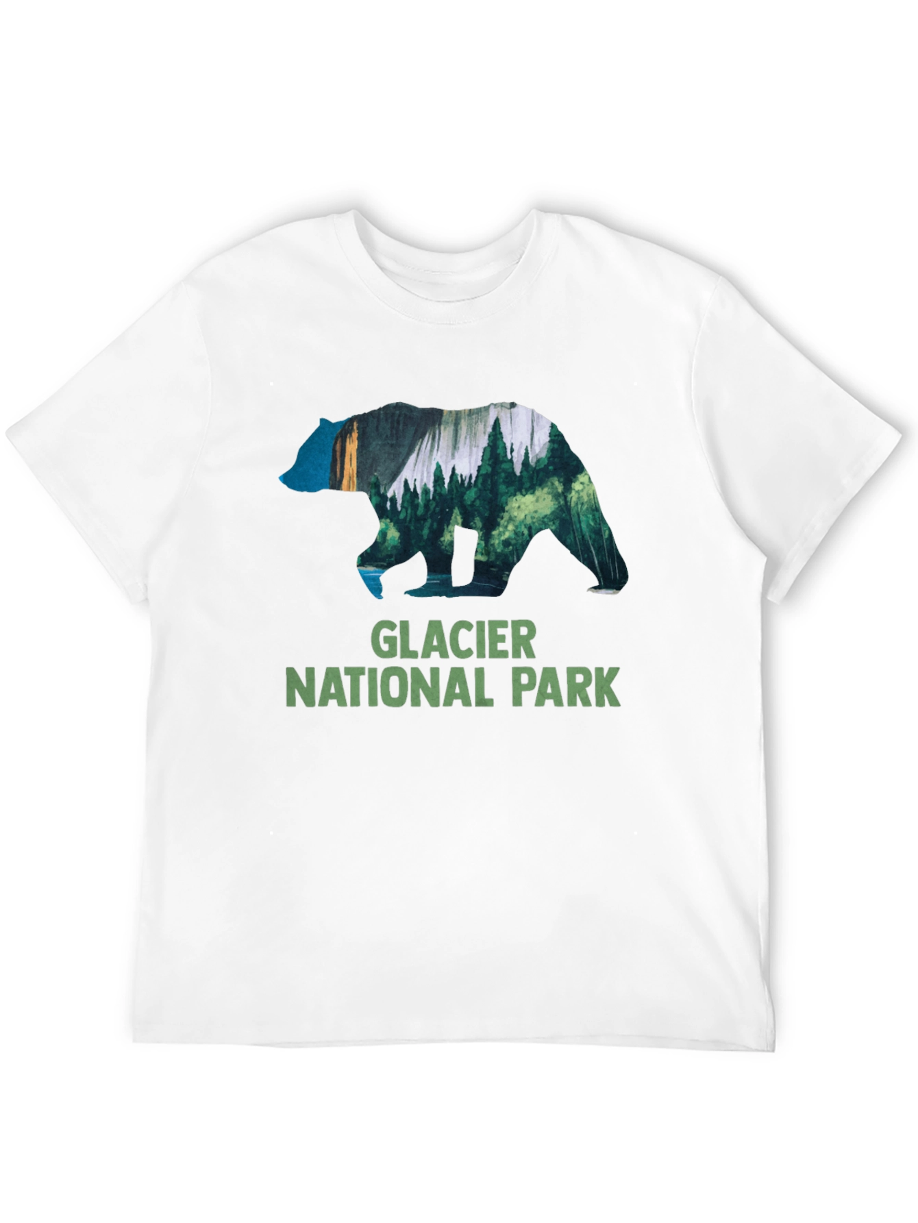 Black Glacier National Park Bear T-Shirt view 12