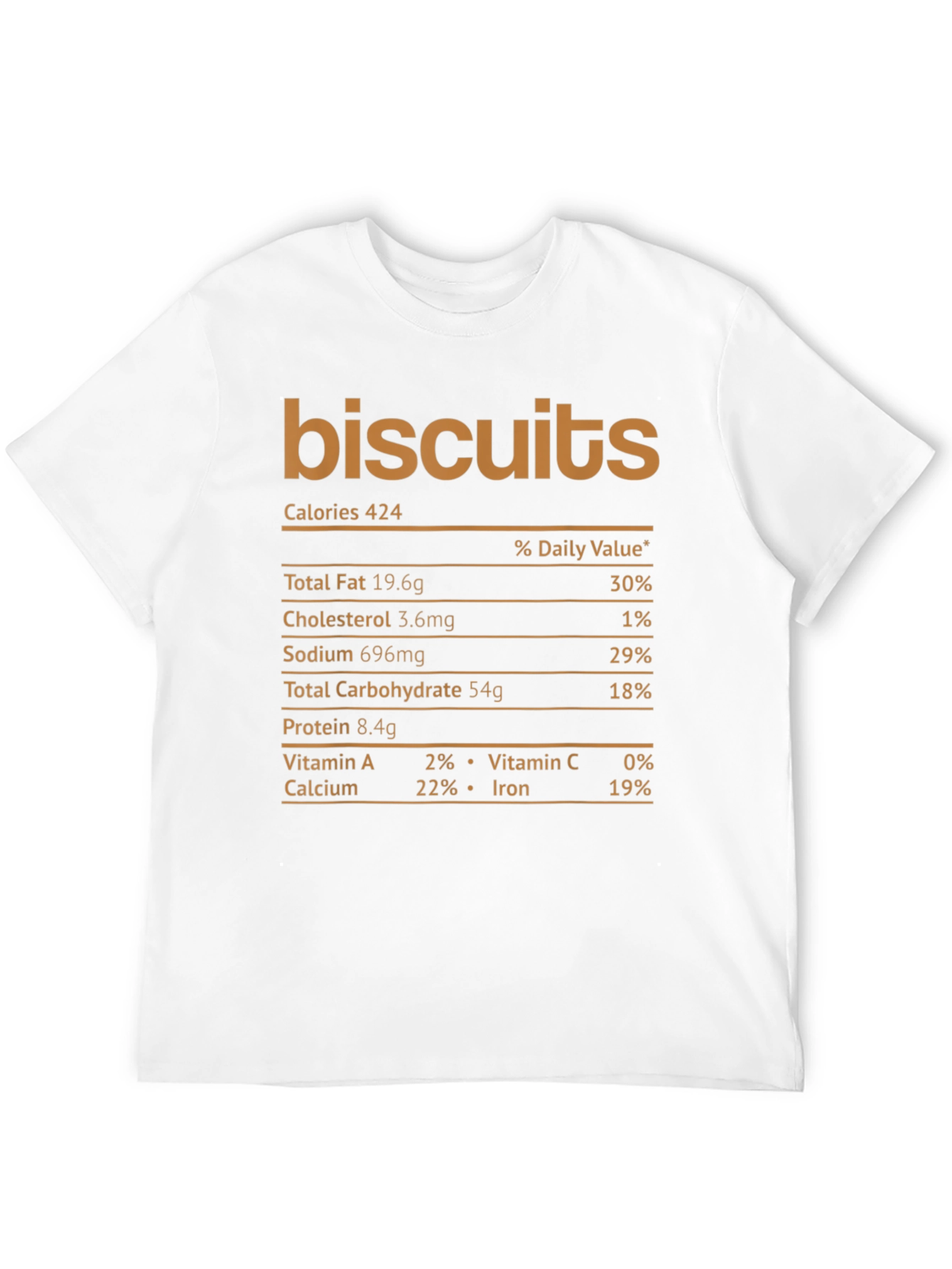Black Biscuits Nutrition Facts Graphic Novelty T-Shirt view 12