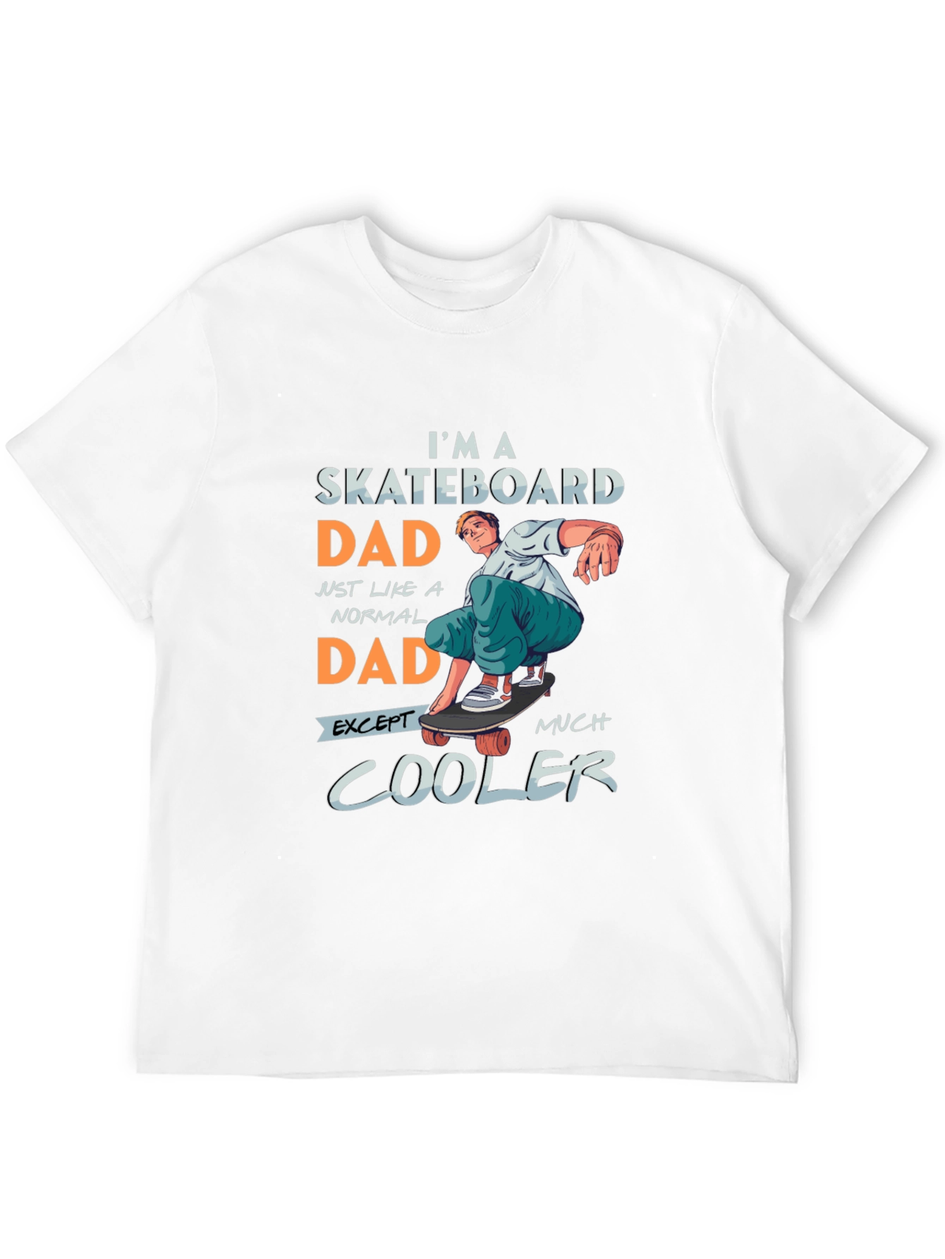 Black Skateboard Dad Graphic Tee - Cool Dad Style view 12
