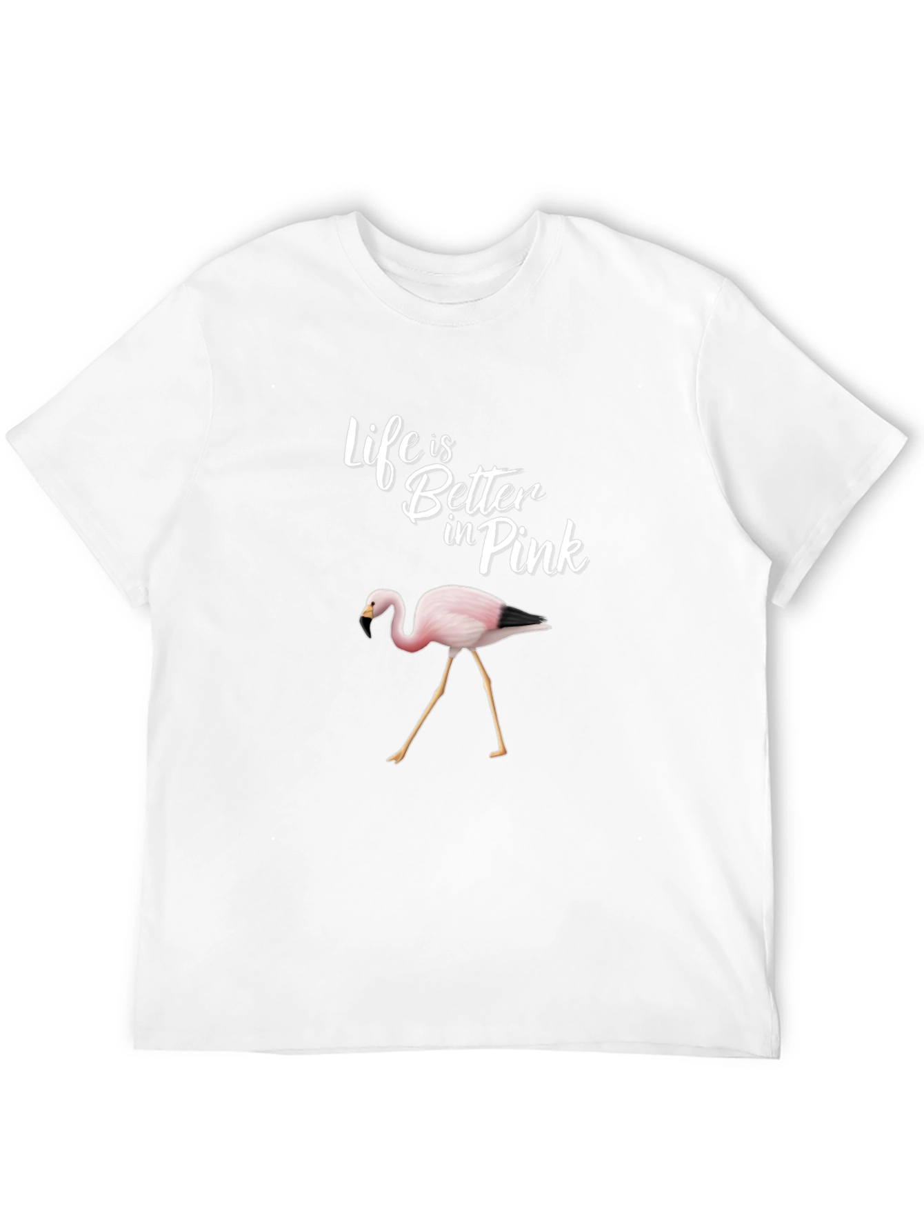 Black Life is Better in Pink Flamingo Graphic Tee view 12