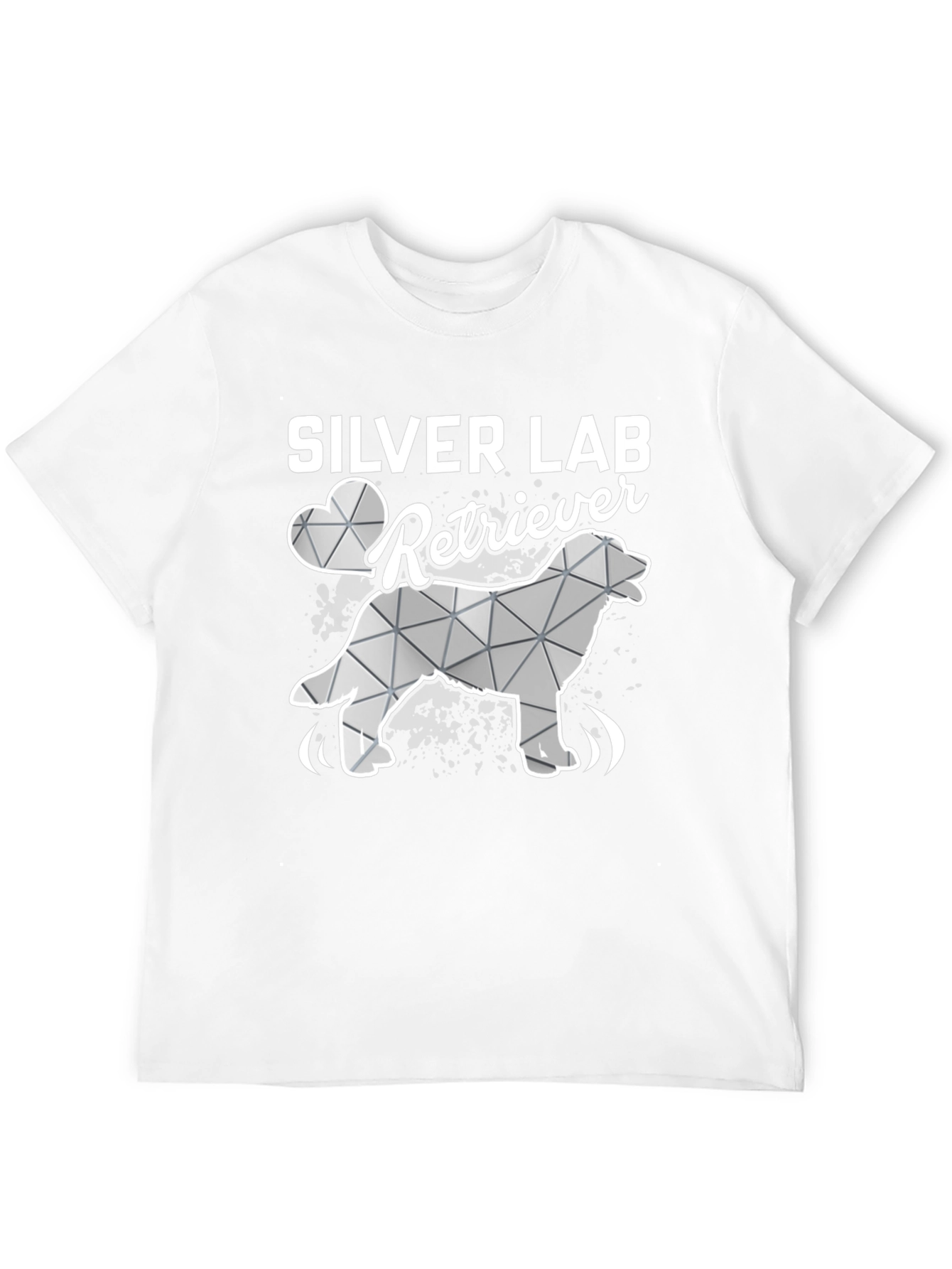 Black Silver Lab Retriever Graphic T-Shirt view 12
