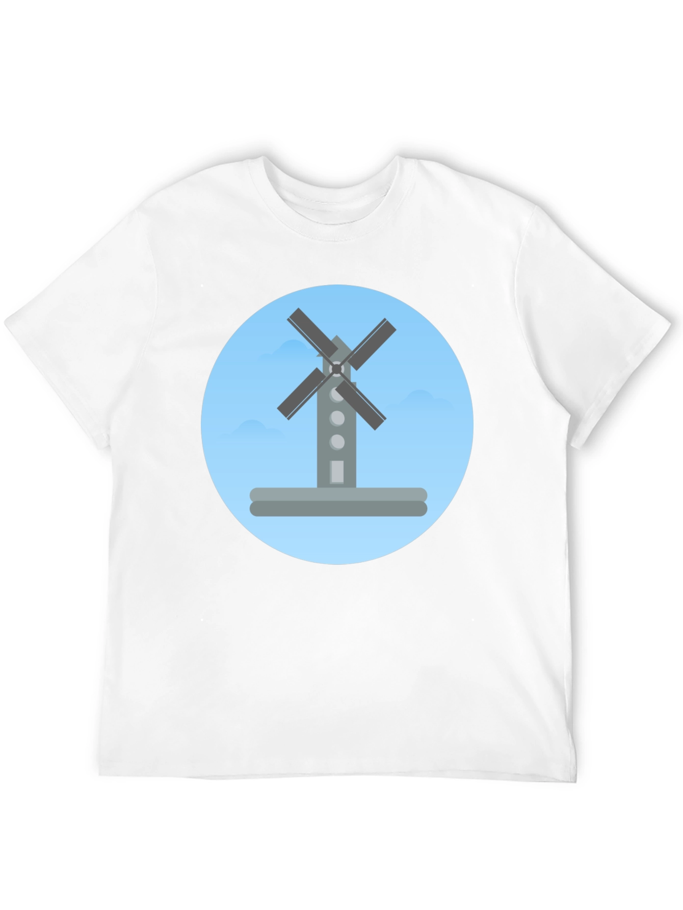 Black Windmill Graphic Tee -  Modern, Stylish, Casual view 12