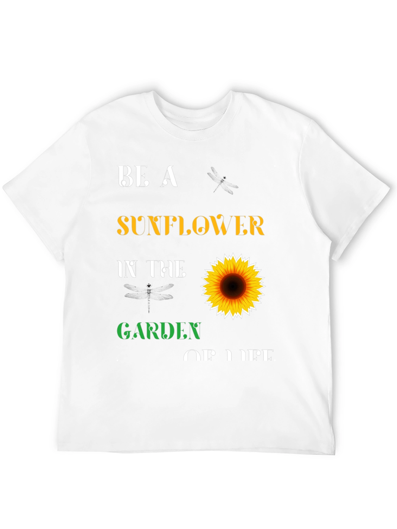 Black Be a Sunflower T-Shirt - Inspirational Graphic Tee view 12