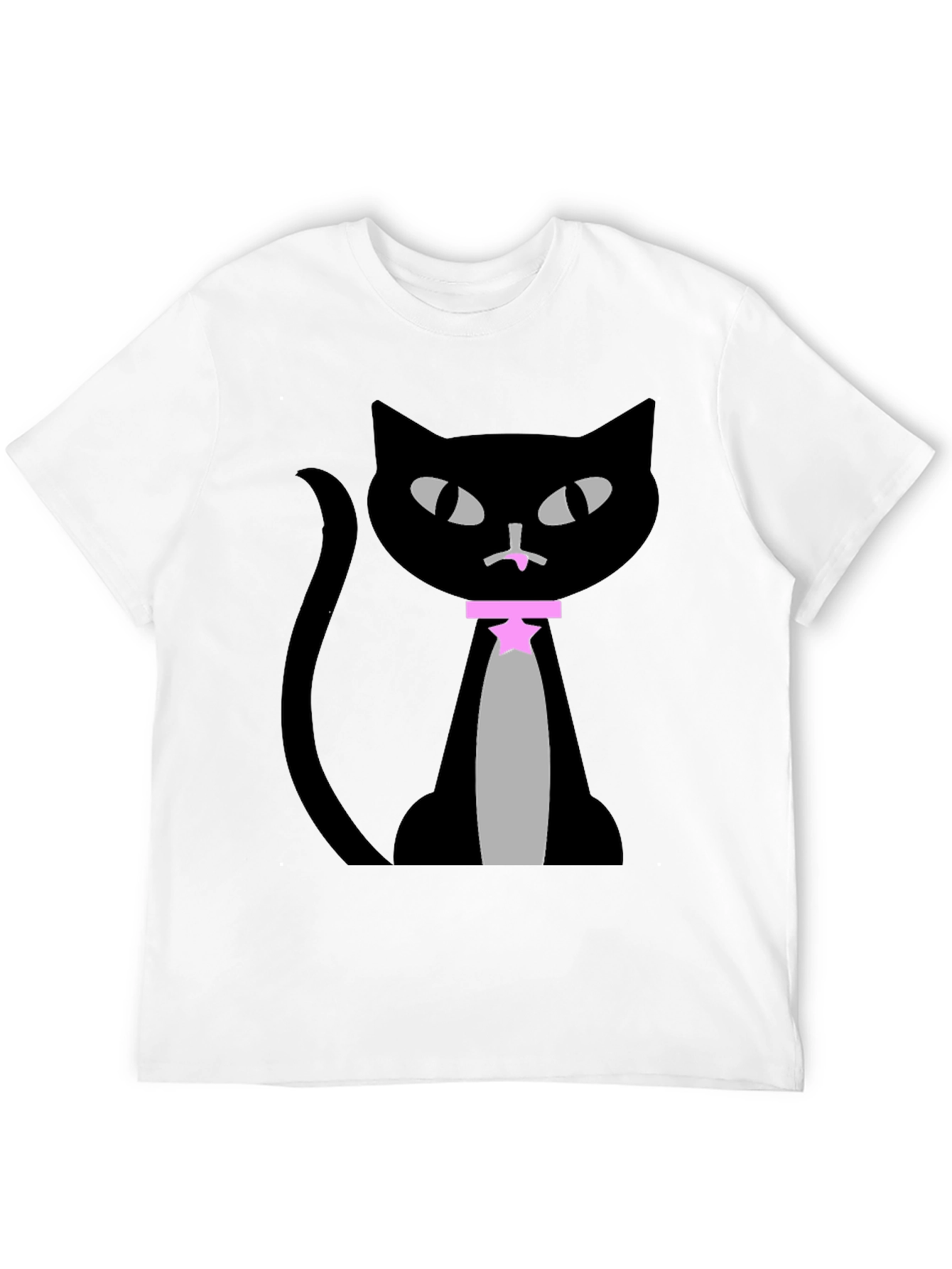 Black Cool Cat Graphic Tee view 12