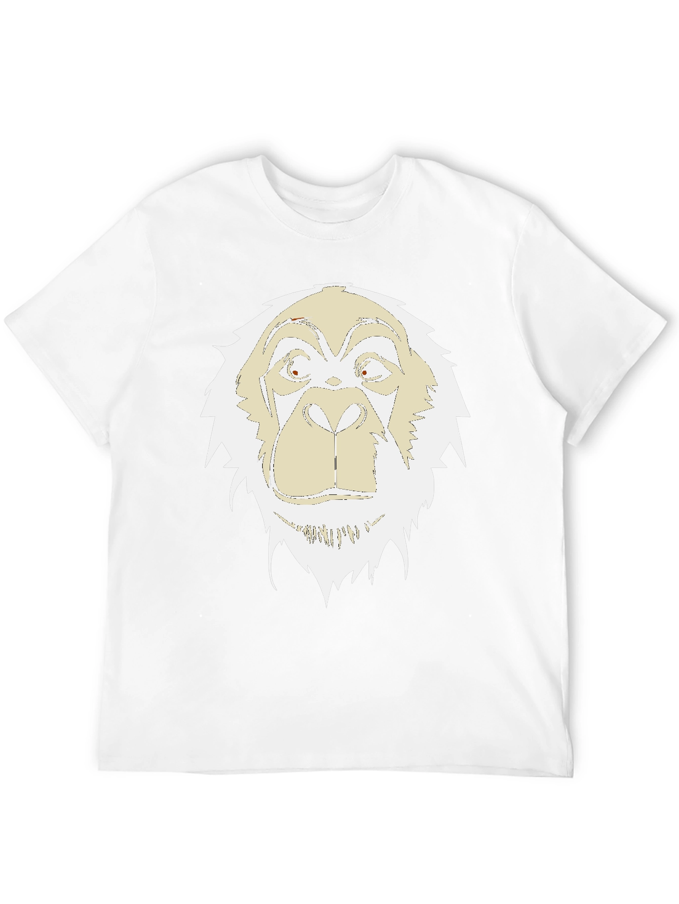 Black Unique Gorilla Graphic Print Black T-Shirt view 12