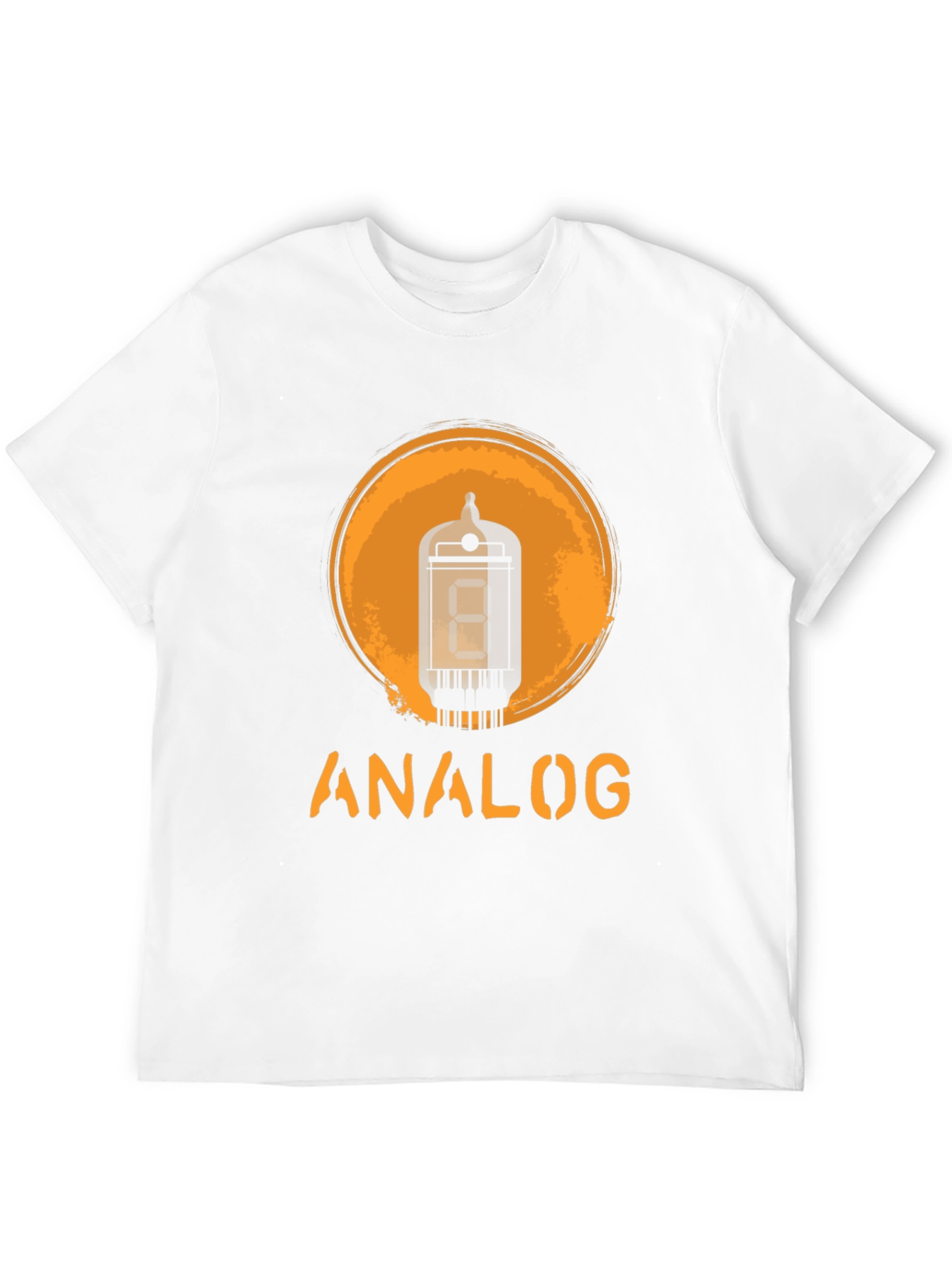 Black Analog Tube T-Shirt - Vintage Design view 12