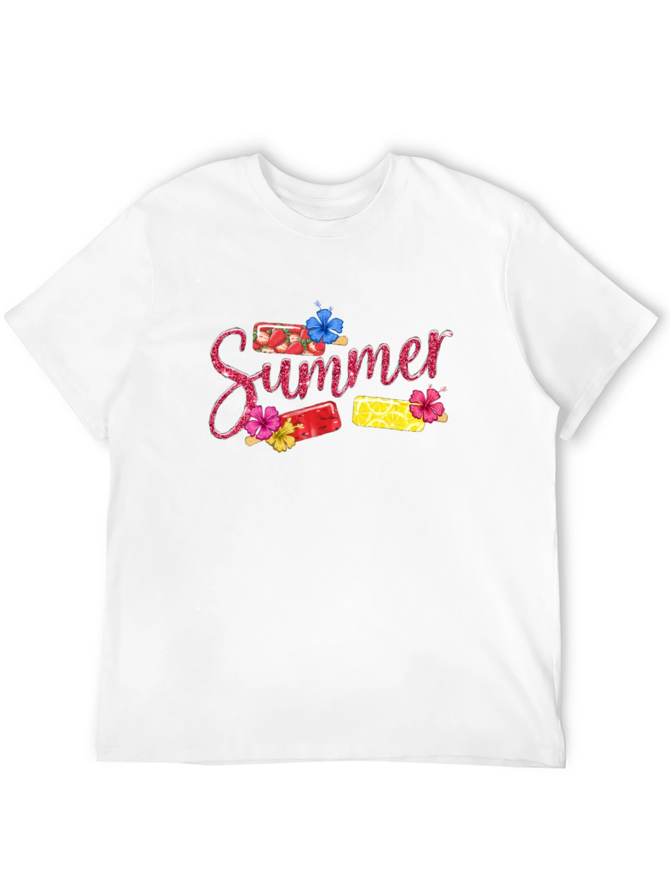 Black Summer Popsicle Graphic T-Shirt view 12