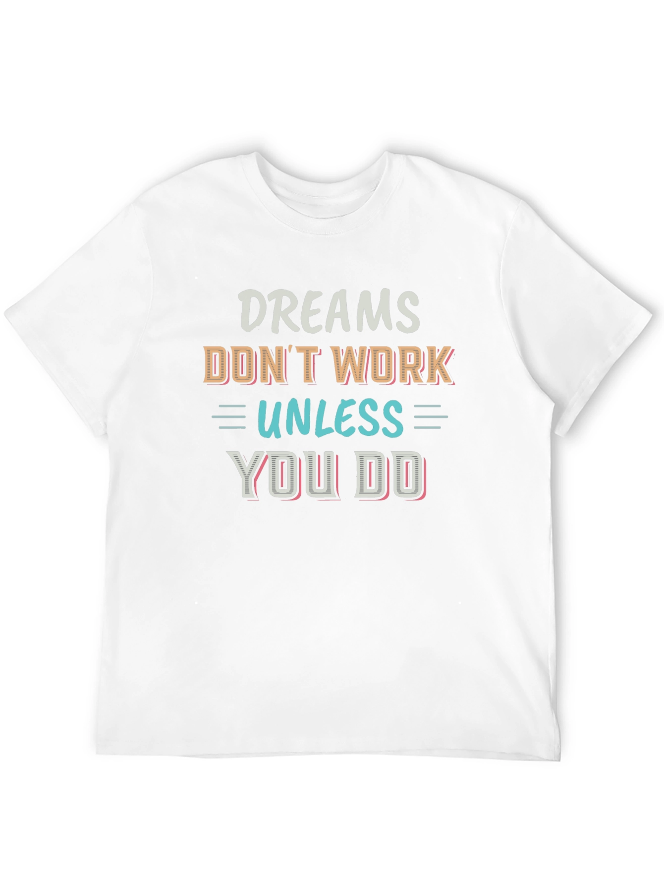 Black Motivational Dreams T-Shirt - Inspirational Quote view 12