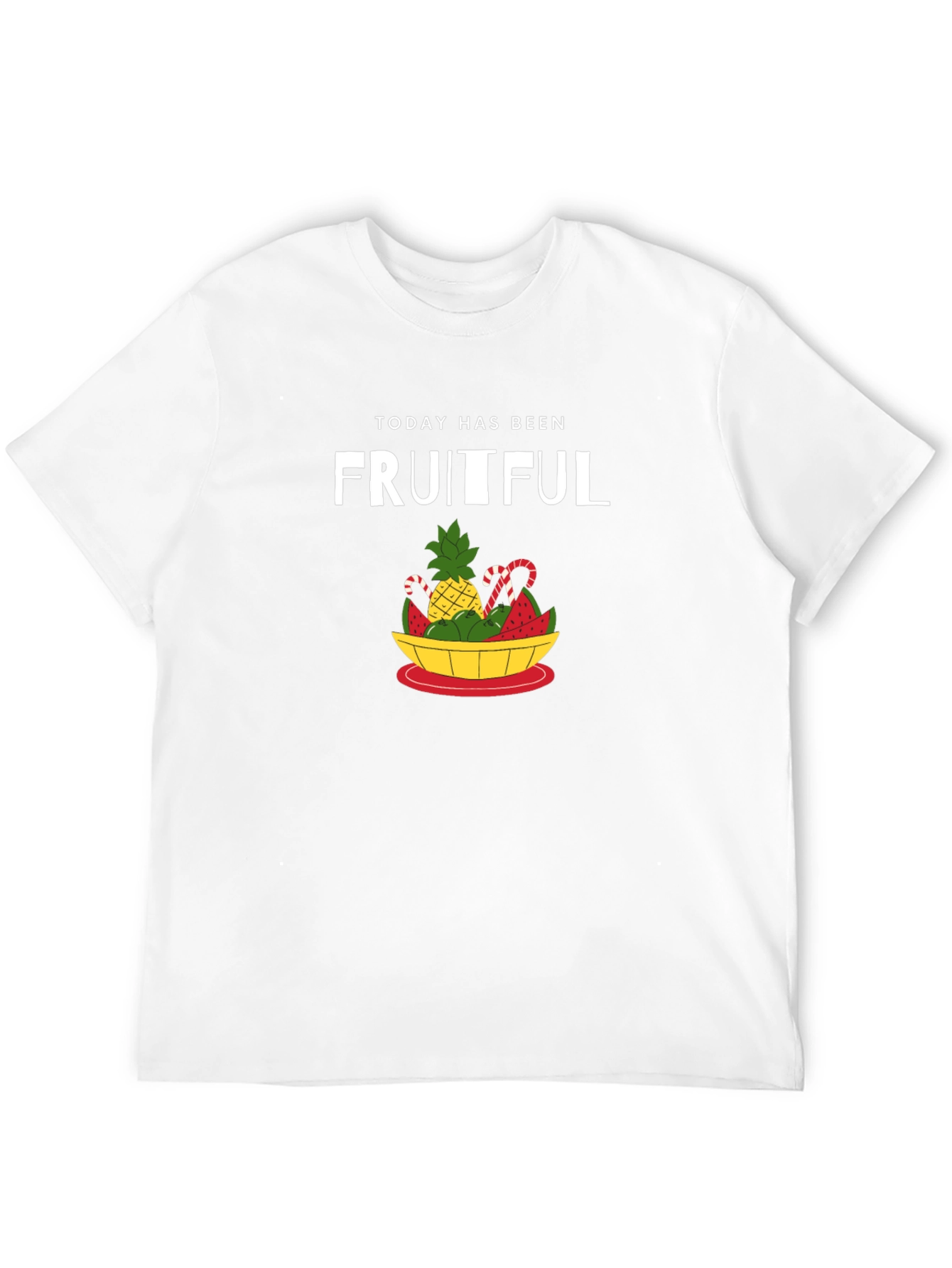 Black Fruitful Day Graphic T-Shirt - Black Cotton Tee view 12