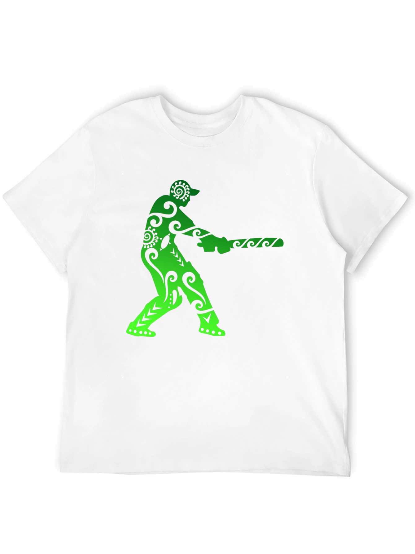 Black Cricket Player Graphic Tee view 12