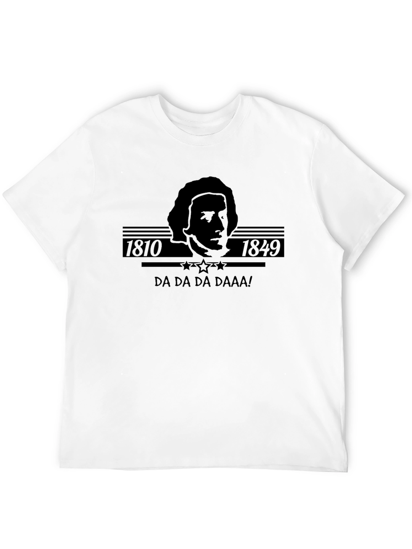 Black Ludwig van Beethoven T-Shirt - Da Da Da DAAA! view 12