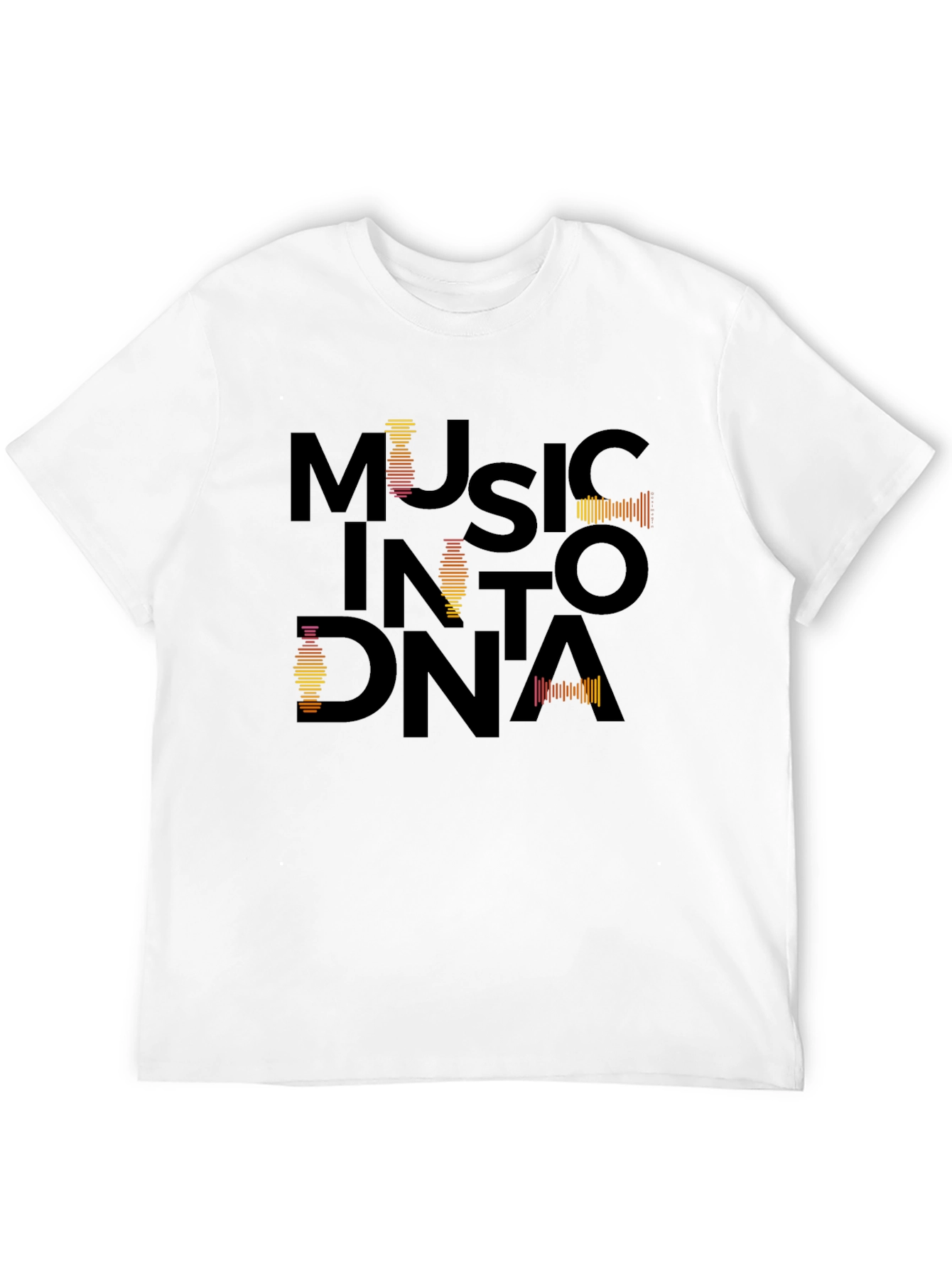 Black Music Into DNA Black Graphic Tee view 12