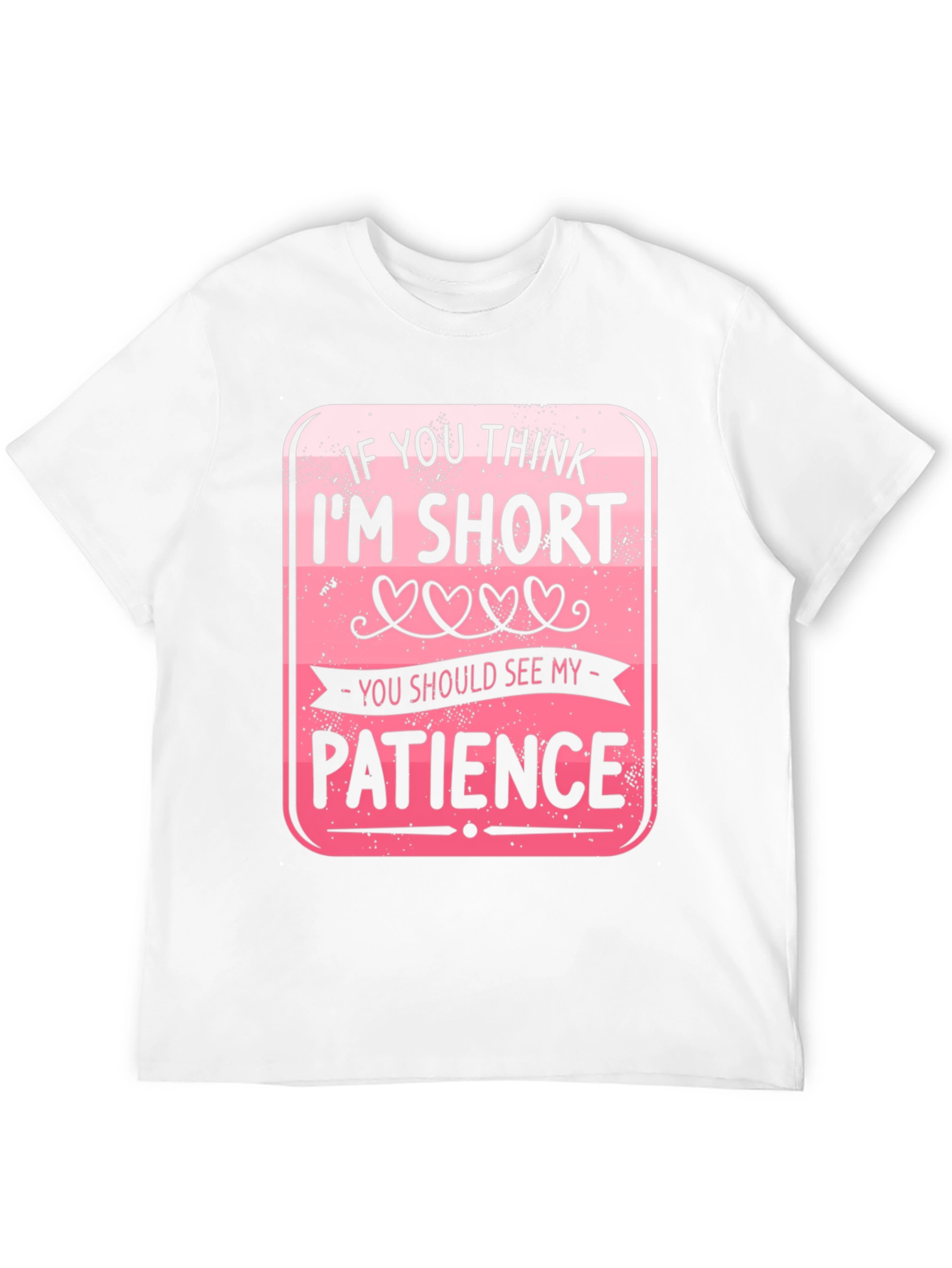 Black Funny Short Patience Graphic T-Shirt view 12