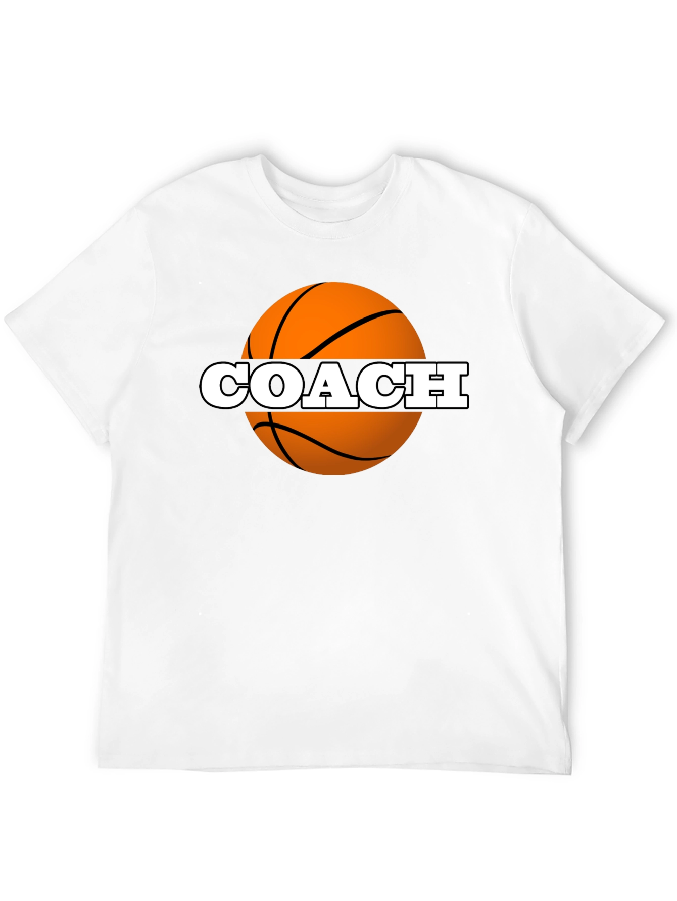 Black Basketball Coach Graphic Tee - Black view 12
