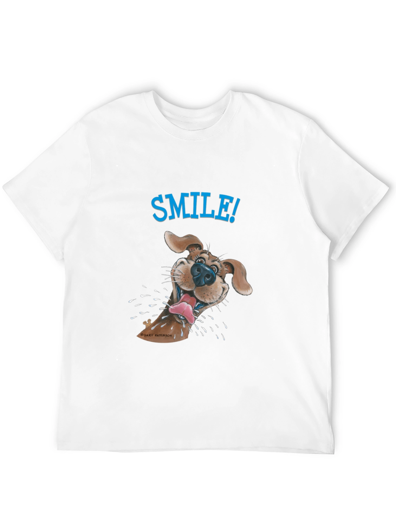 Black Smile! Dog Graphic Tee - Fun & Casual view 12