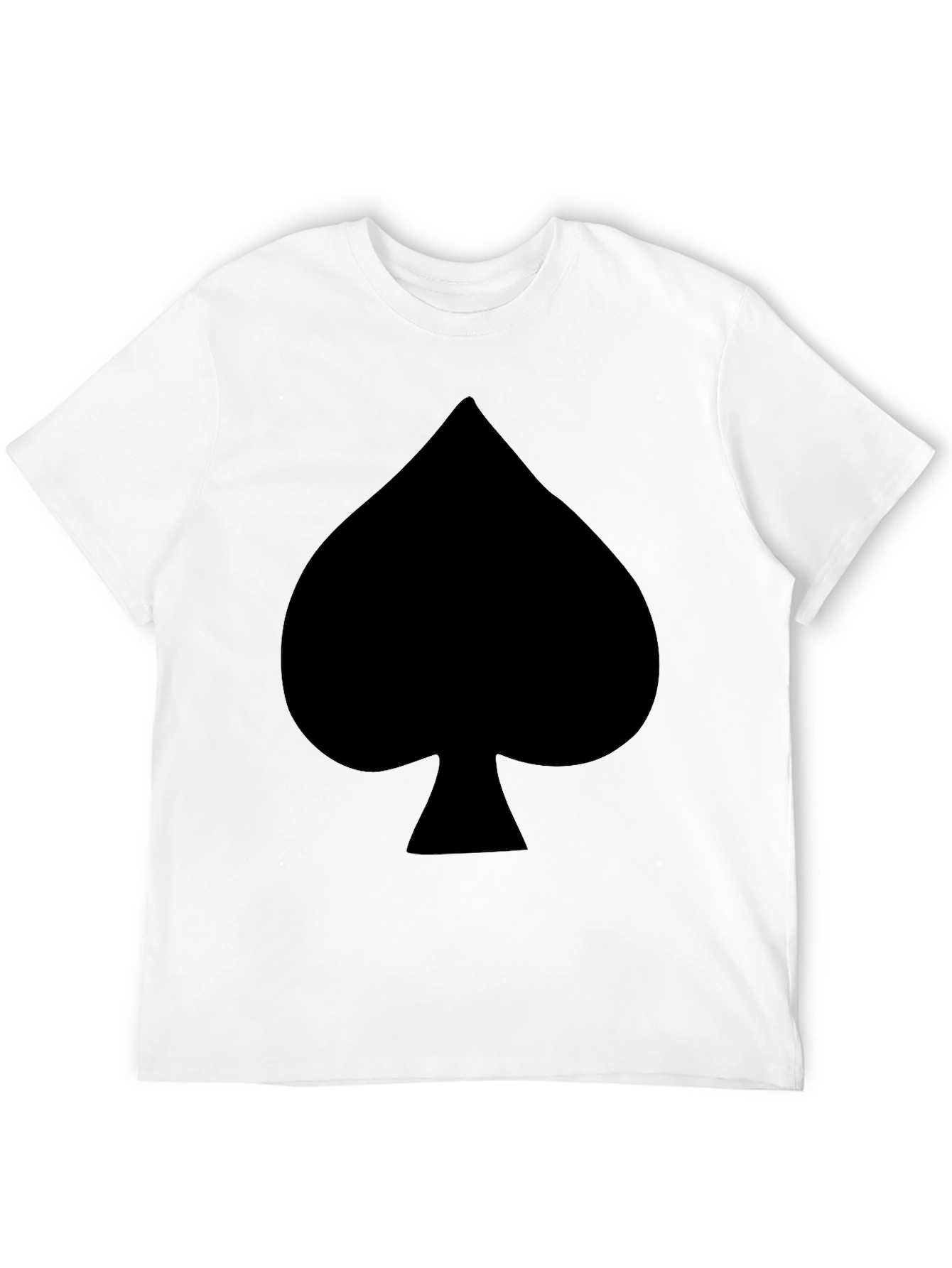 Black Black Spade Print Crew Neck T-Shirt view 12