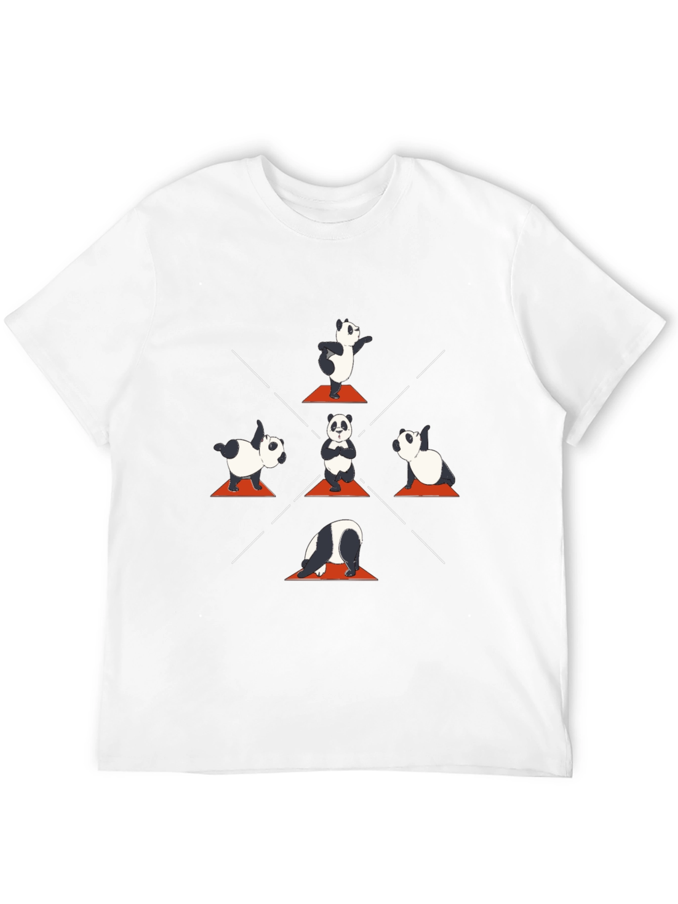 Black Yoga Panda T-Shirt - Meditating Animal Tee view 12